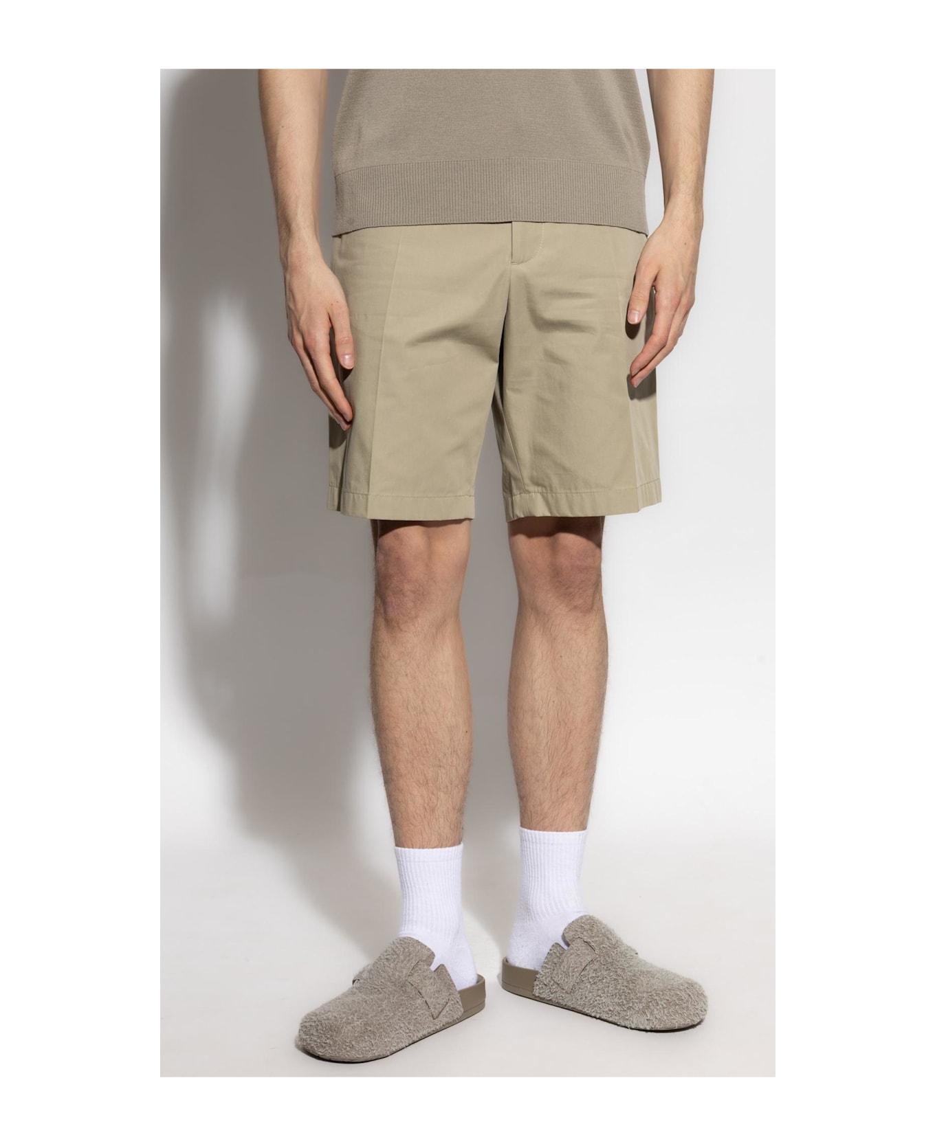 Burberry Cotton Shorts - Beige