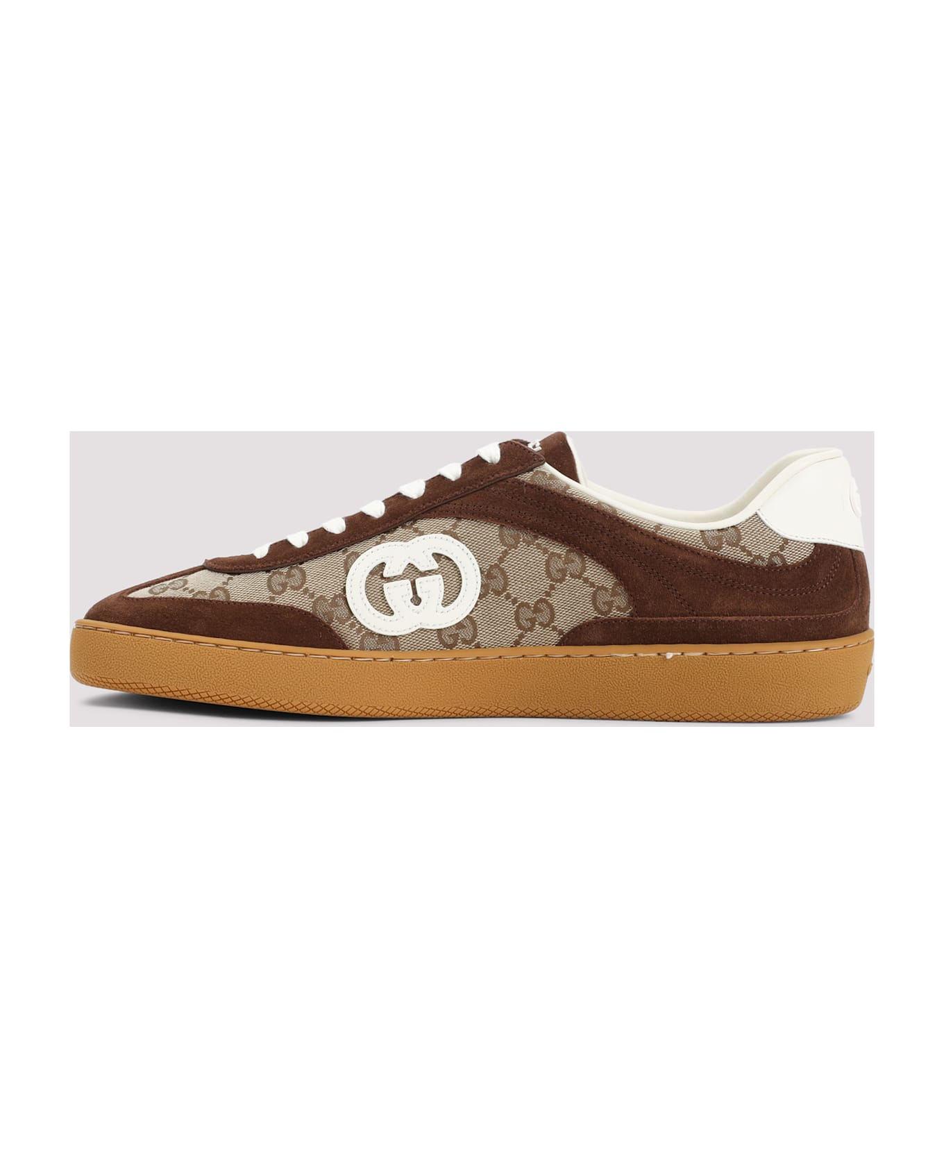 Gucci Gg Fabric And Suede Sneakers - GGSUPREME