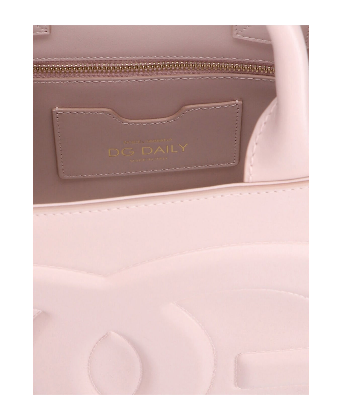 Dolce & Gabbana Dg Daily Leather Tote Bag - PINK