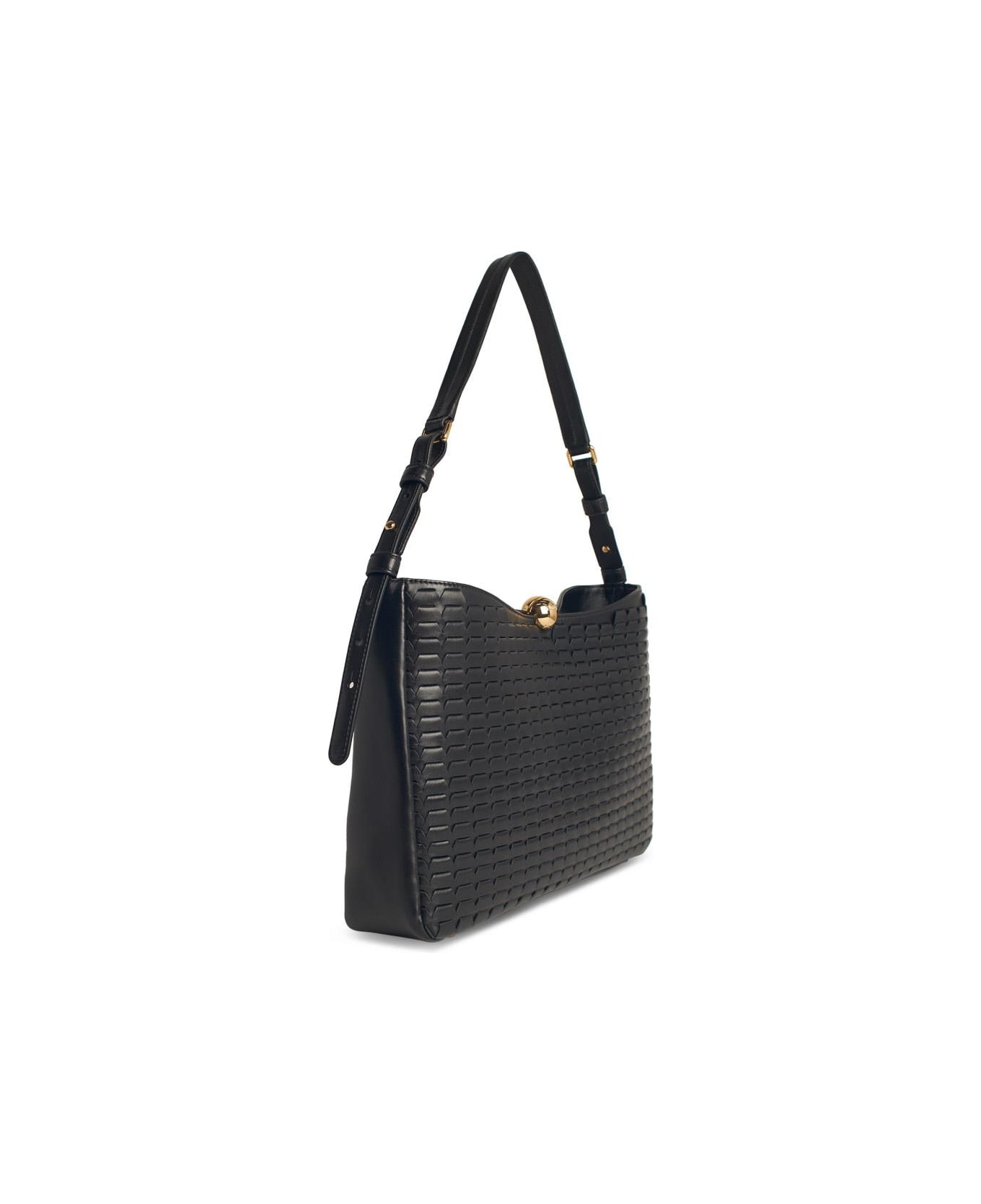 Furla Large 
sfera Soft
 Black Leather Bag - Nero
