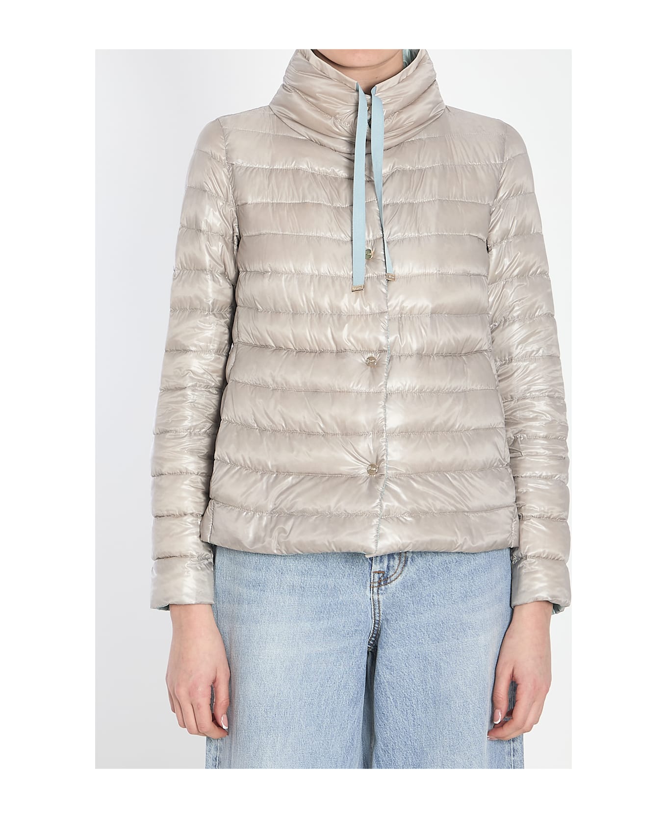 Herno Reversible Quilted Jacket - LIGHT BLUE