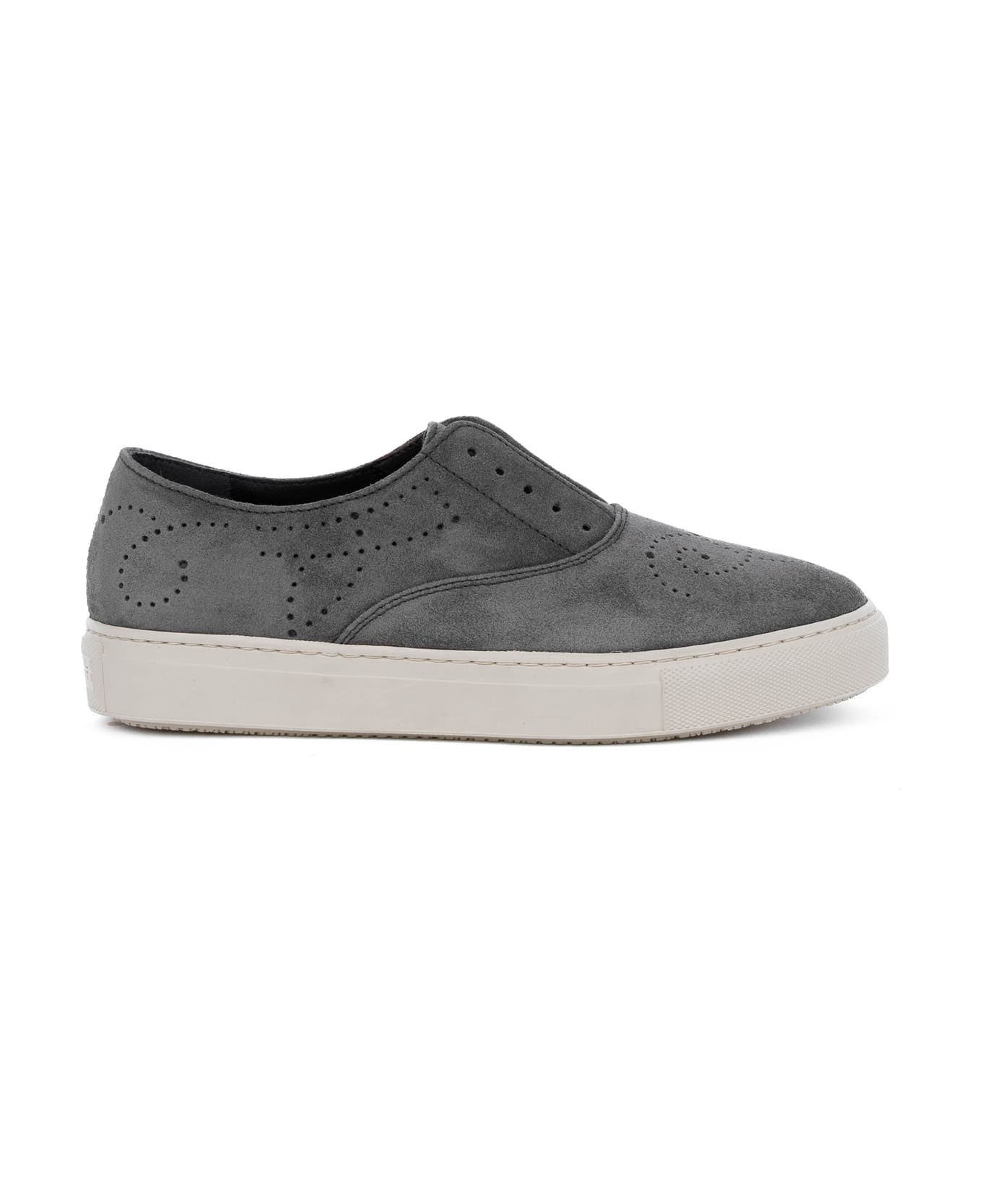 Fratelli Rossetti One Grey Suede Slip-on Sneaker - ACCIAIO