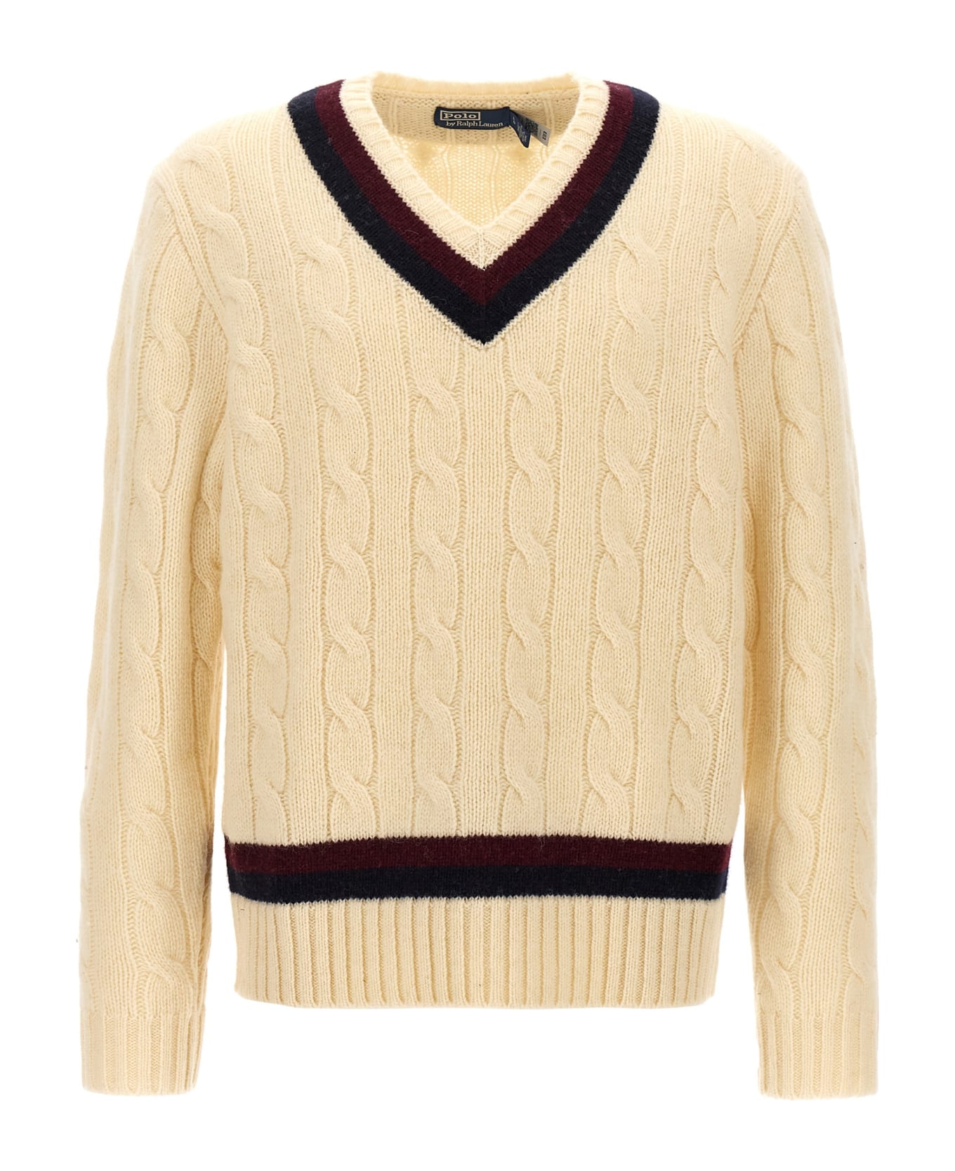 Polo Ralph Lauren Aaran Cable Sweater - White