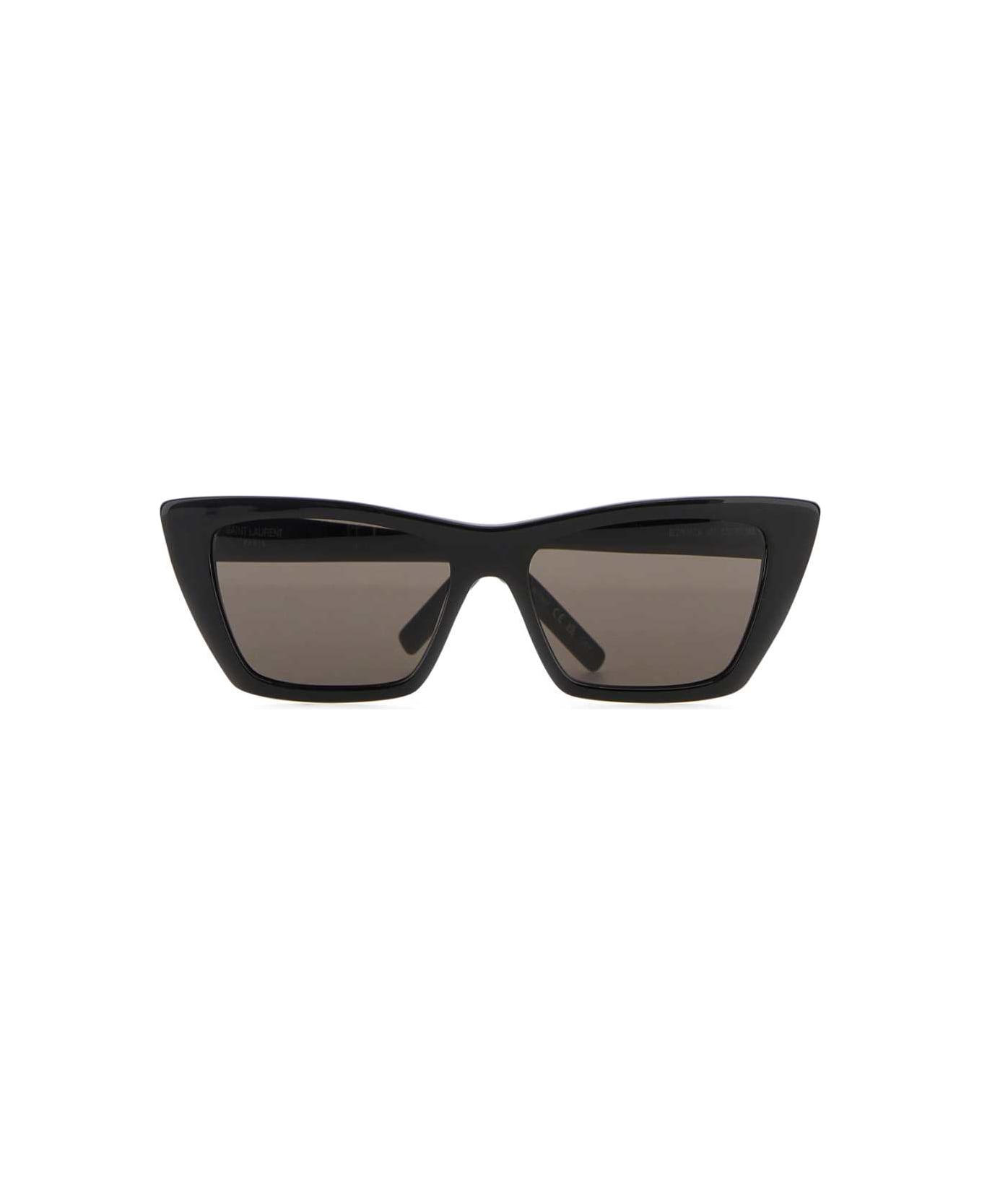 Saint Laurent Black Acetate Sl 276 Mica Sunglasses - NERO