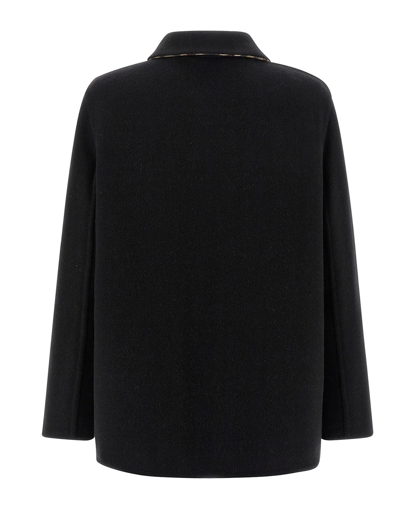 Burberry Check Lining Jacket - BLACK/NEUTRALS