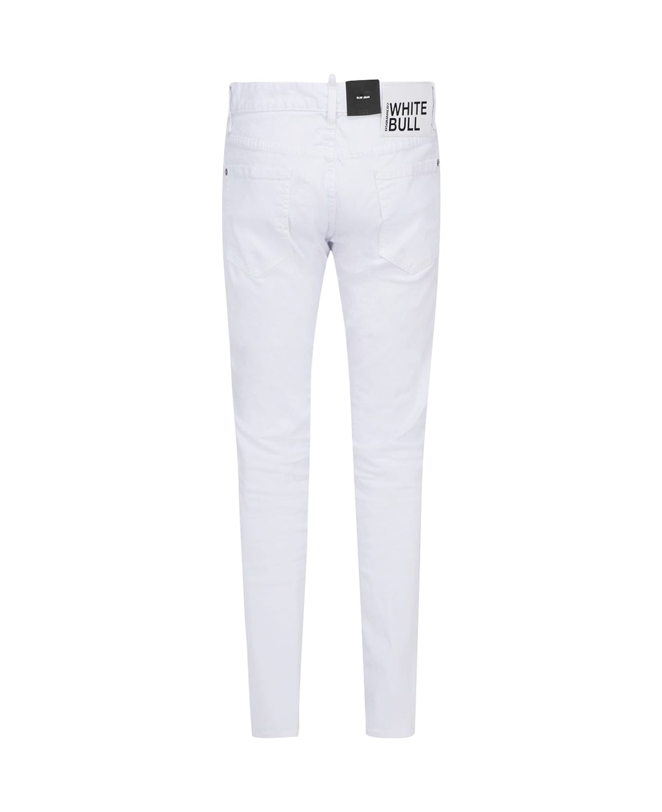 Dsquared2 Dsuared2 White Bull Skinny Jeans - White