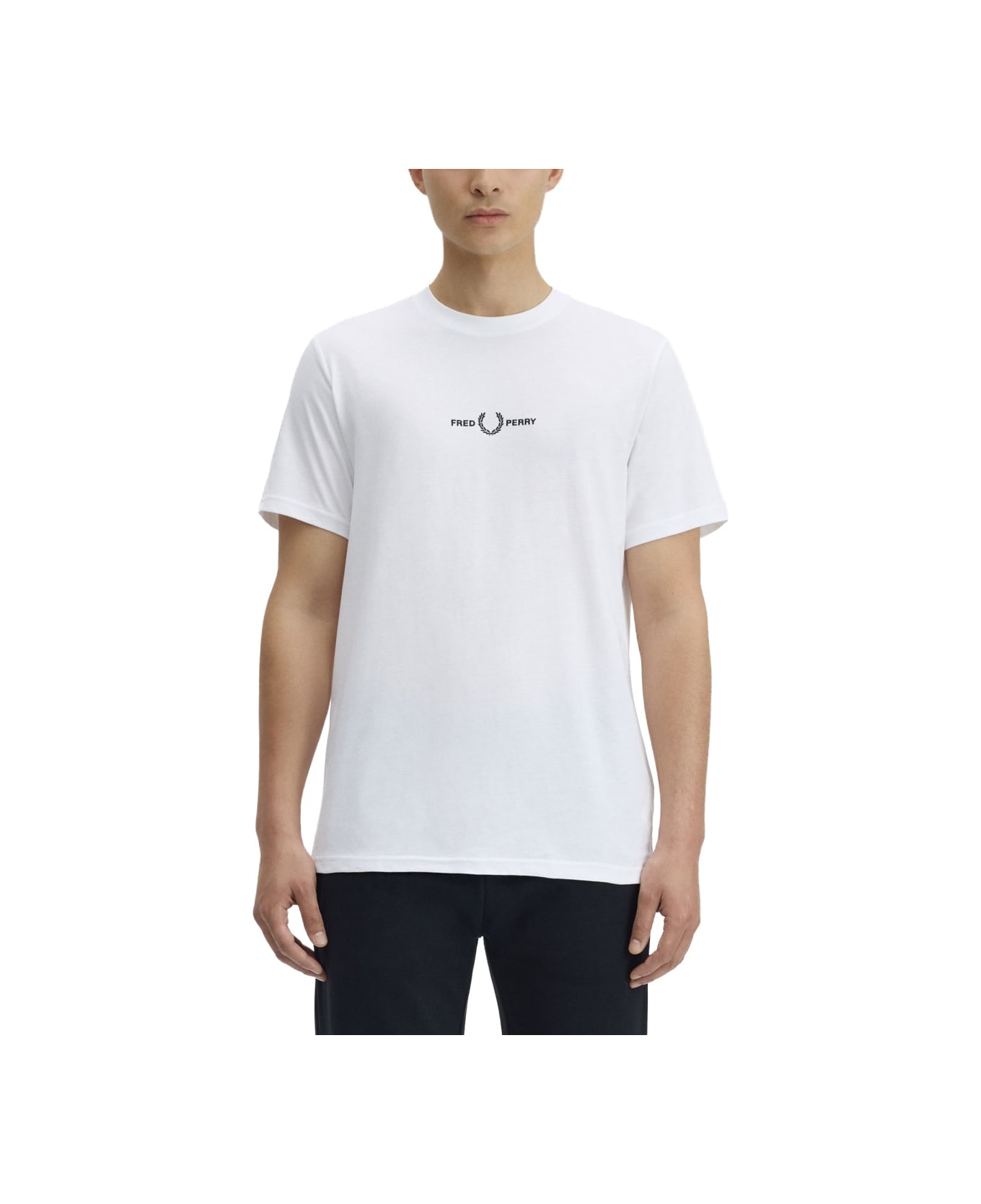 Fred Perry T-shirt With Logo - WHITE