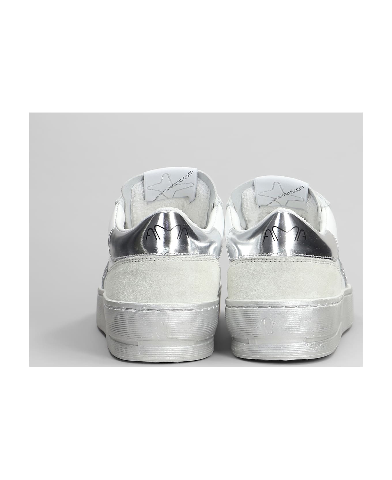 AMA-BRAND Sneakers In White Leather - white