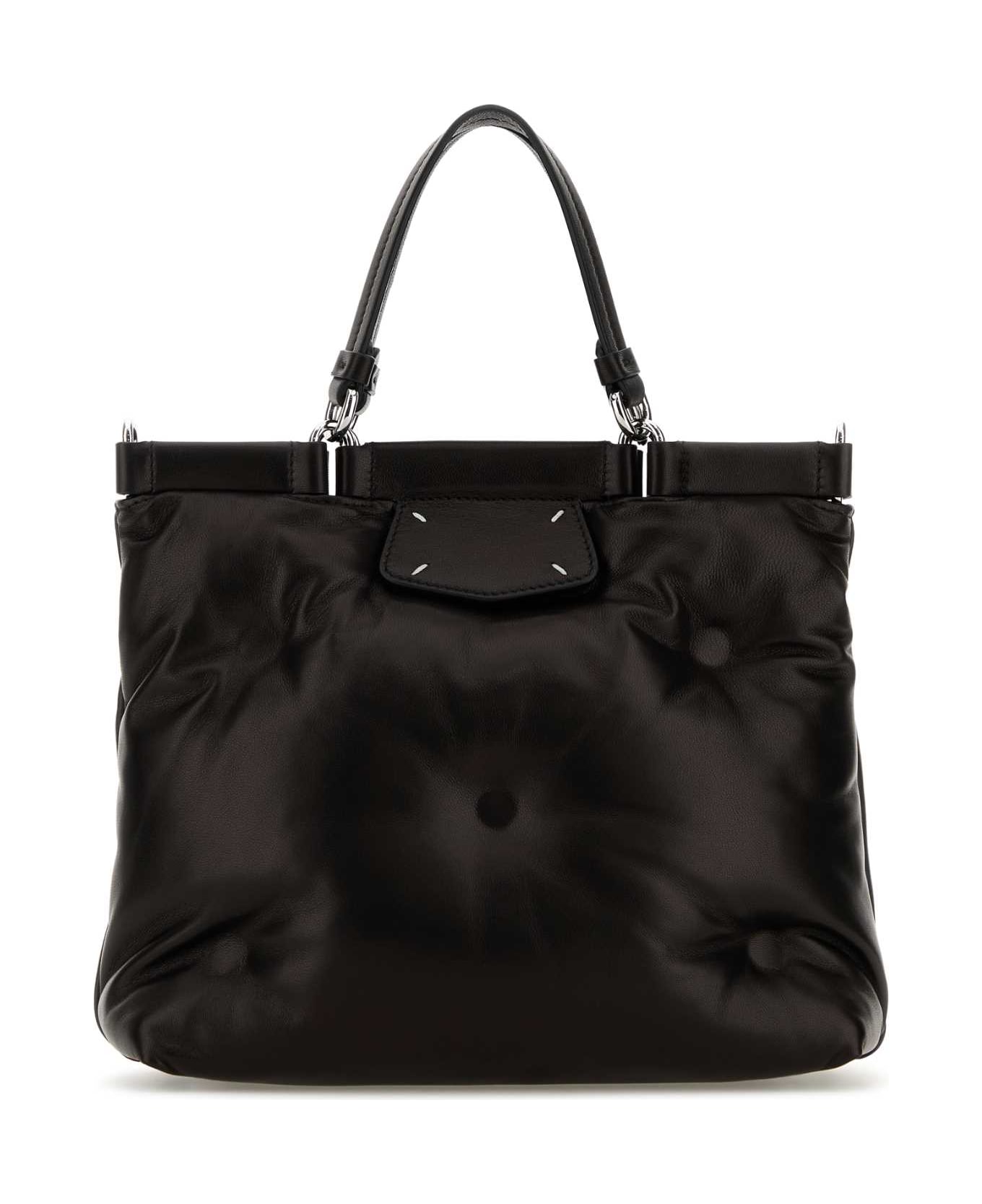 Maison Margiela Black Leather Handbag - BLACK