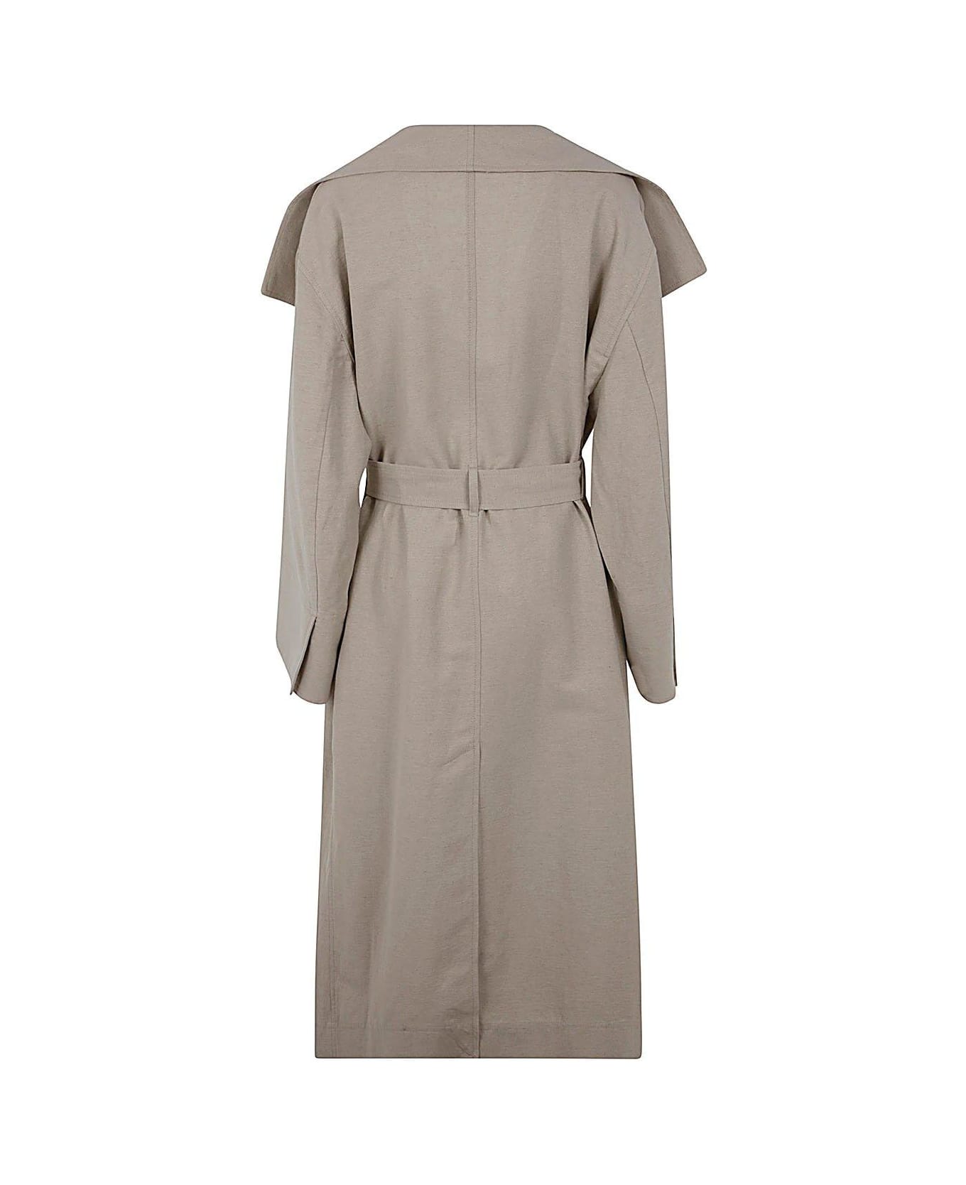 Totême Signature Belted Midi Coat - Beige