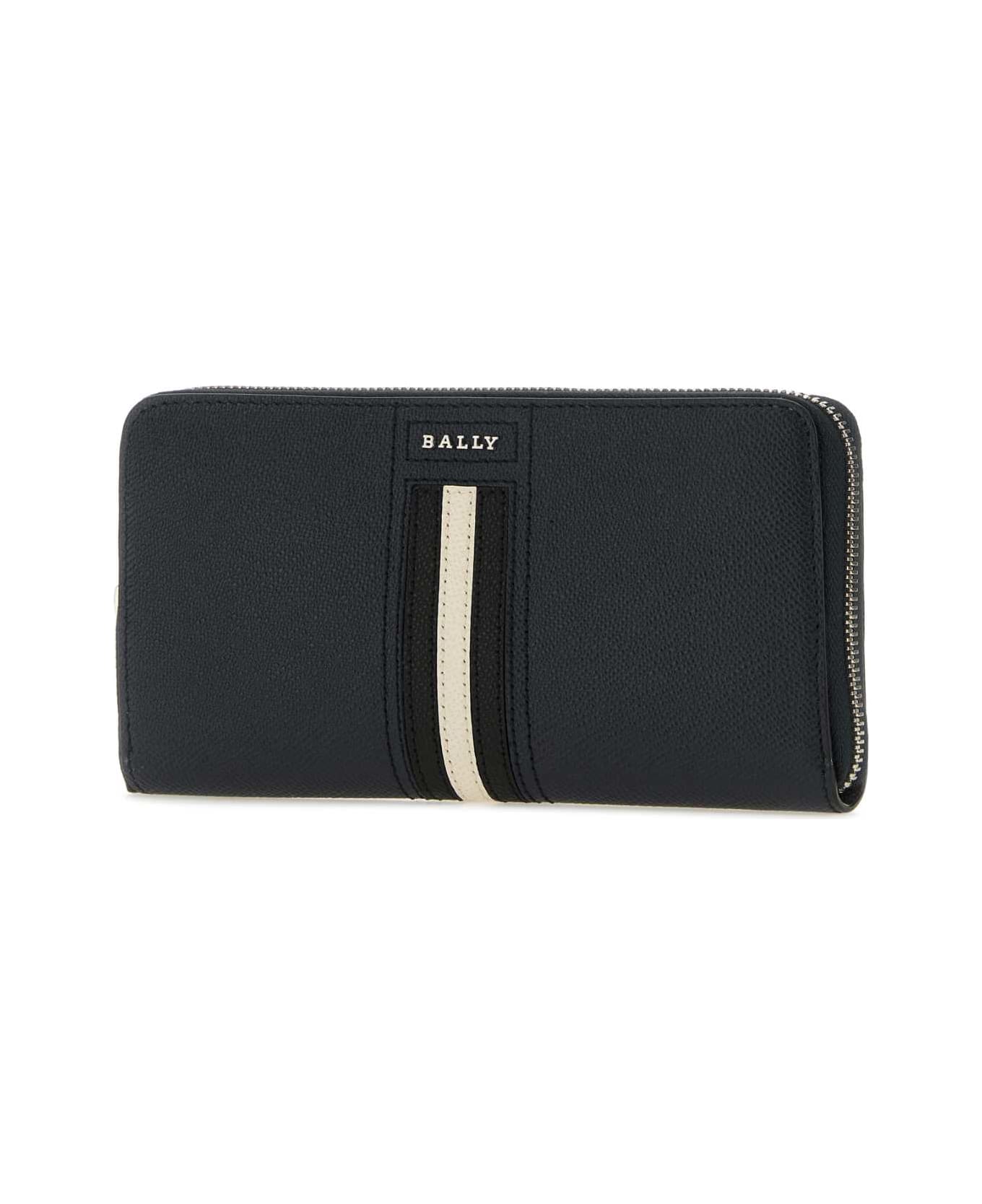 Bally Midnight Blue Leather Wallet - NEWBLUE 財布