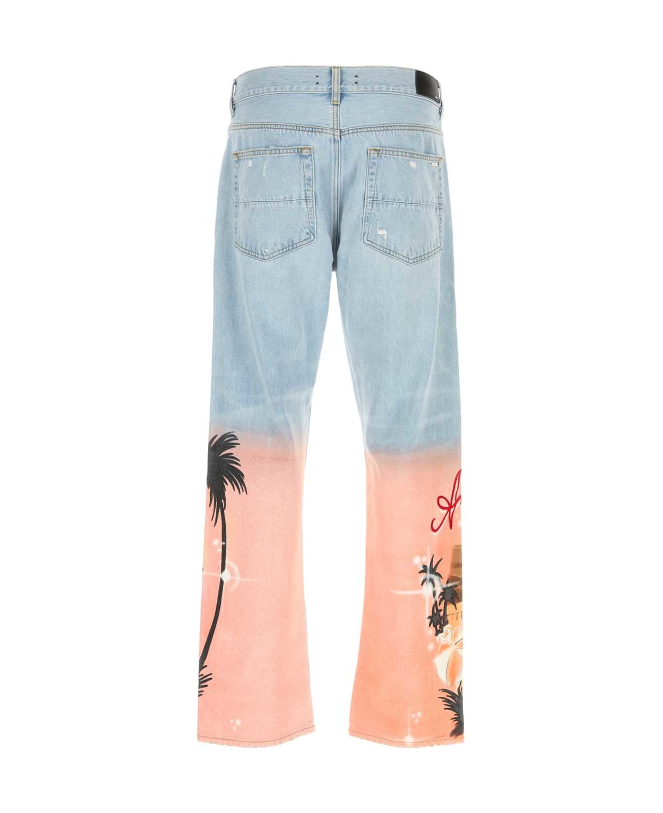 AMIRI Light-blue Denim Jeans - SKYINDIGO