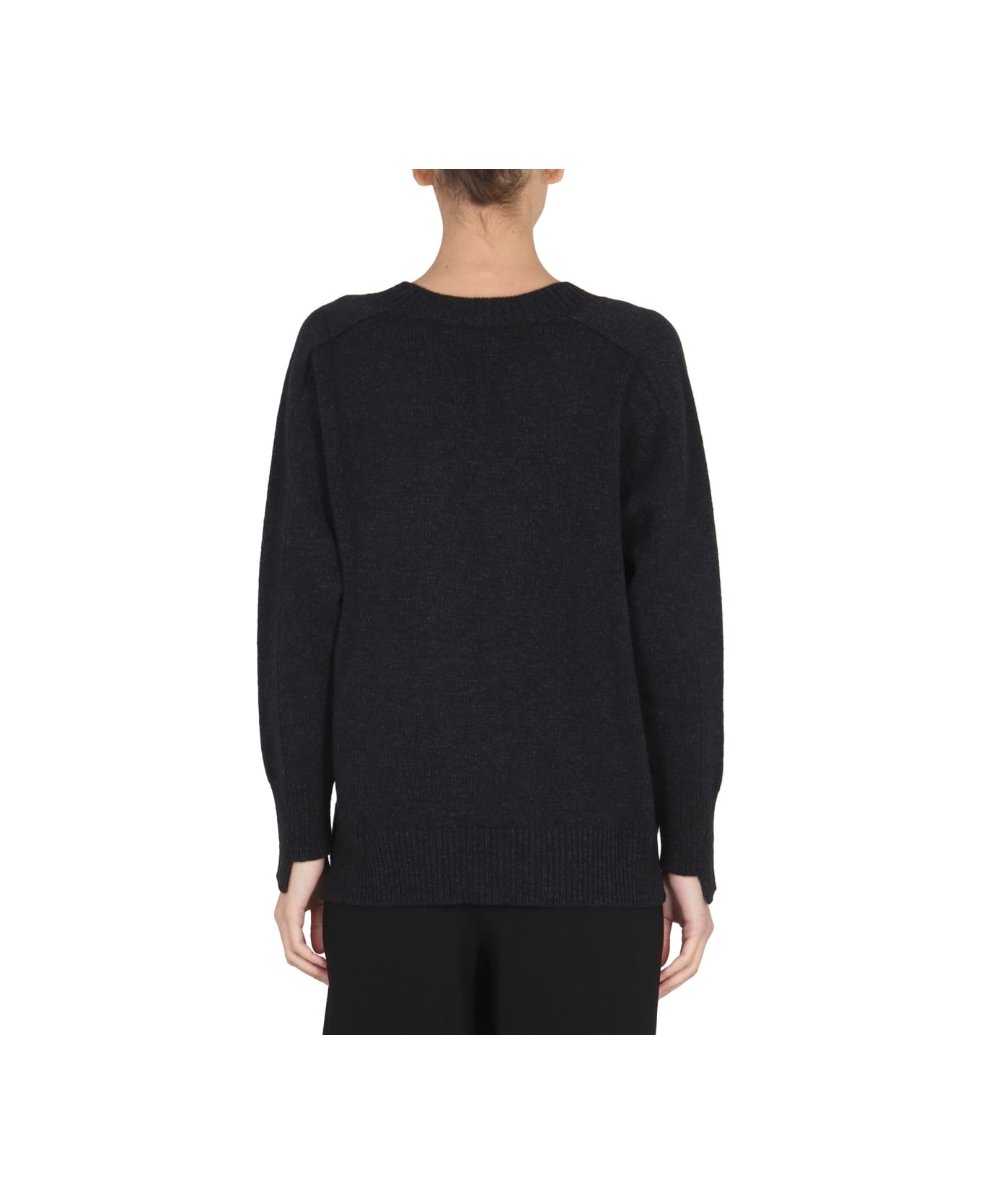 Stefano Mortari V-neck Sweater - BLACK ニットウェア