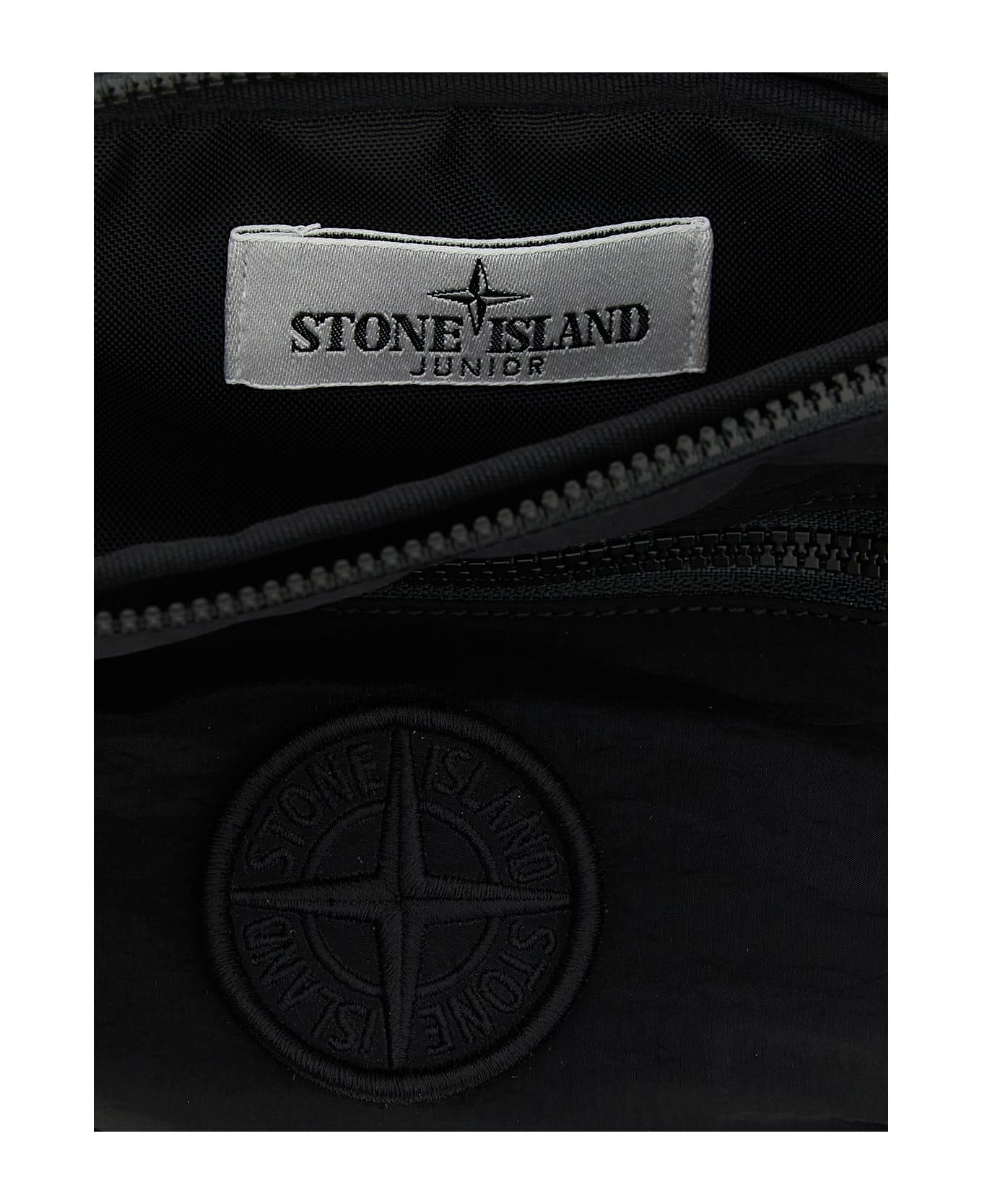 Stone Island Junior Econyl® Waist Bag - Black  