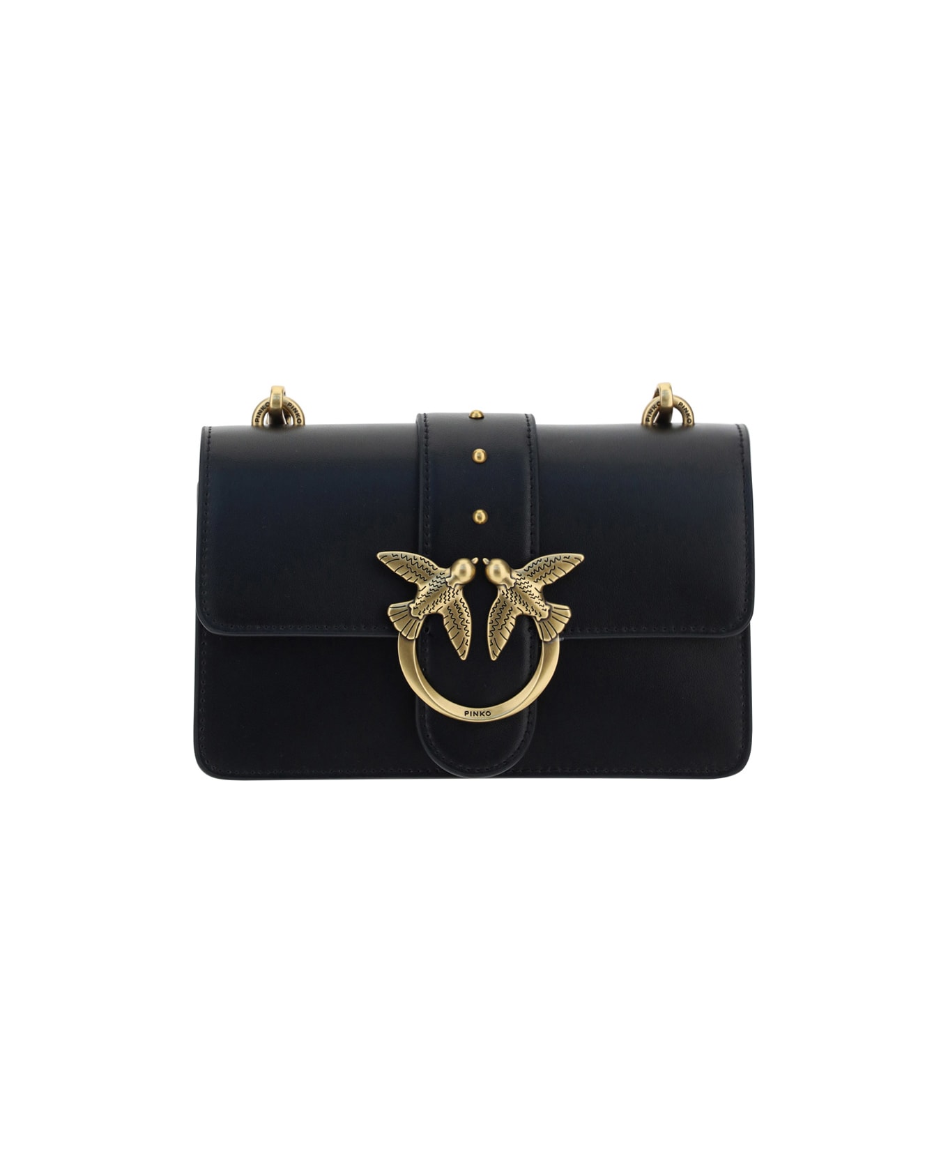 Pinko Love Mini Icon Simply Bag - Nero-antique