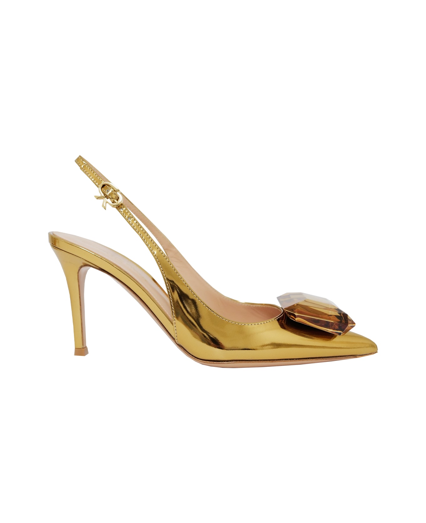 Gianvito Rossi ''jaipur Sling'' Shoes With Heels - Golden ハイヒール
