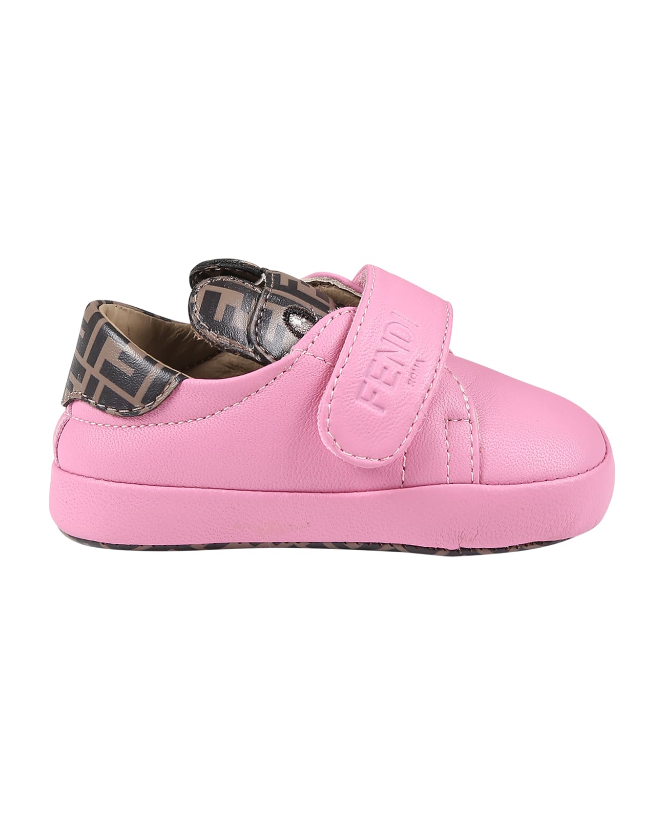 Fendi Fuchsia Sneakers For Baby Girl - Fuchsia シューズ