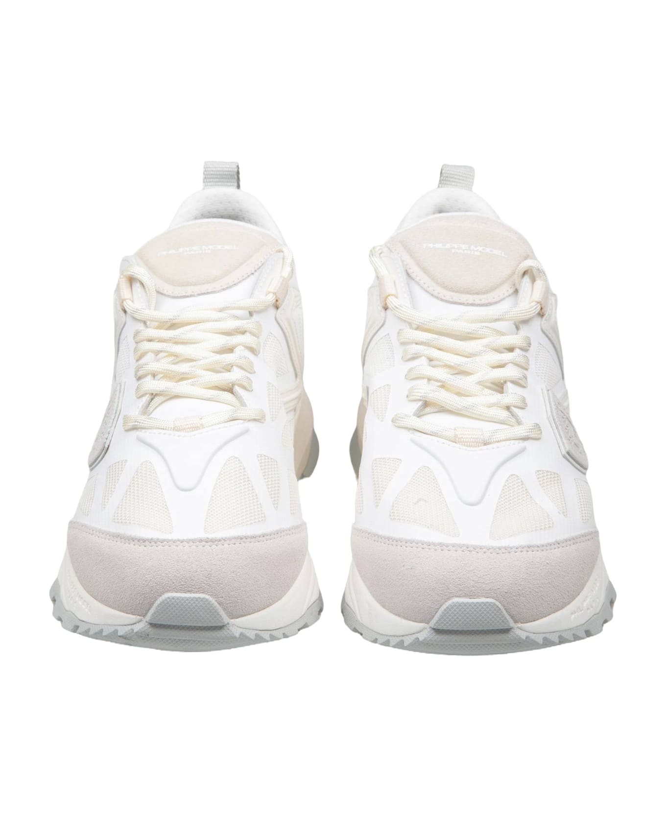 Philippe Model Sneakers Rocx Low In Mesh White Color - White