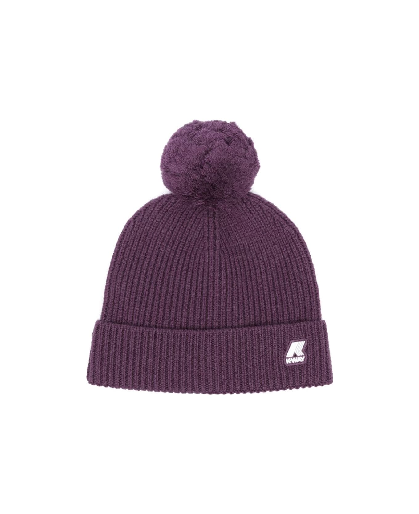 K-Way Beanie With Logo - Violet アクセサリー＆ギフト