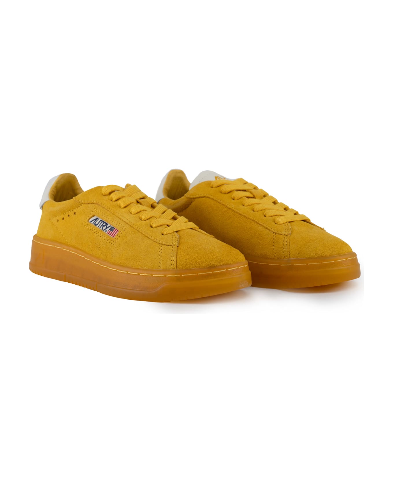 Autry Dallas Low Sneakers In Suede - Suede/leat bumb/marsh