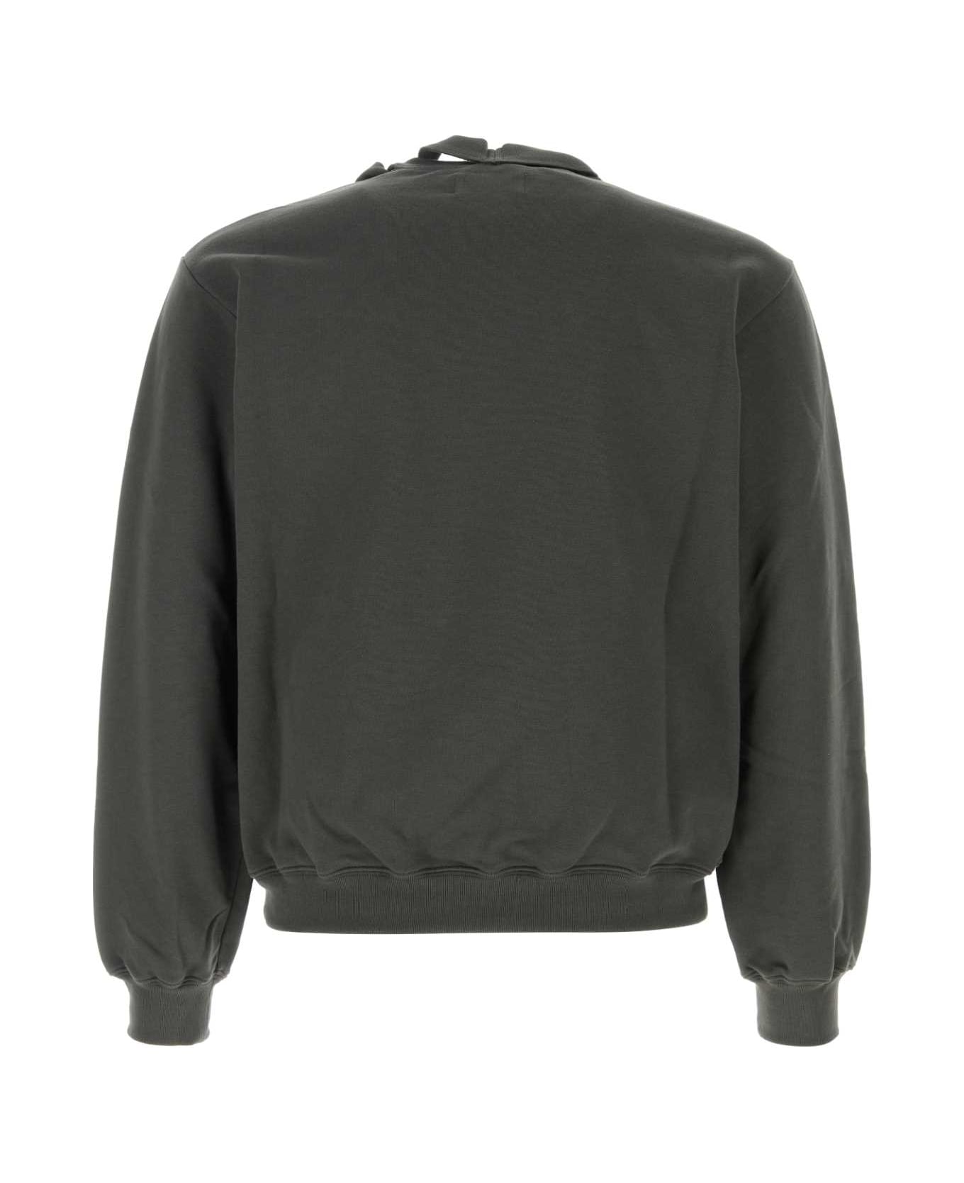 Magliano Charcoal Cotton Gym Sweatshirt - ANTRACITE