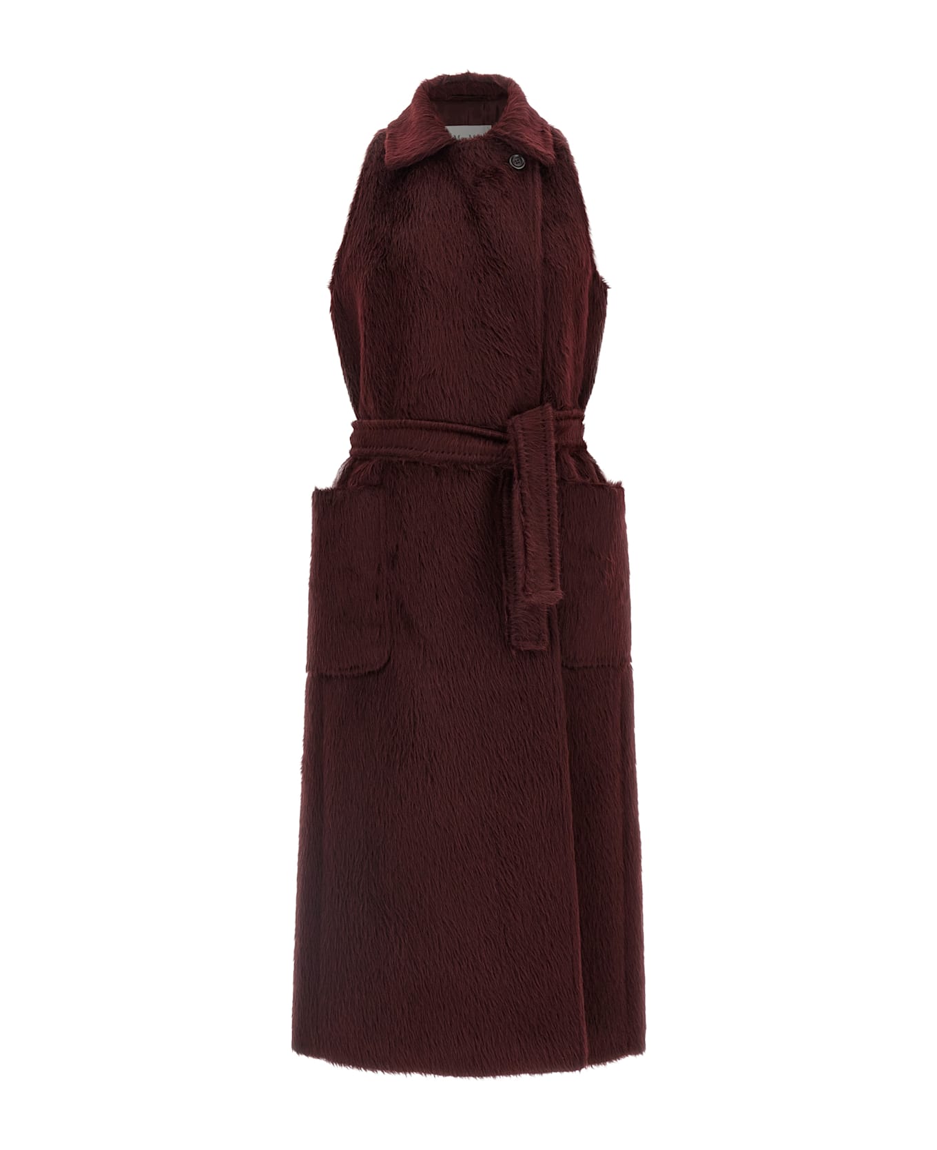 Max Mara 'abbozzi1234' Coat - Bordeaux