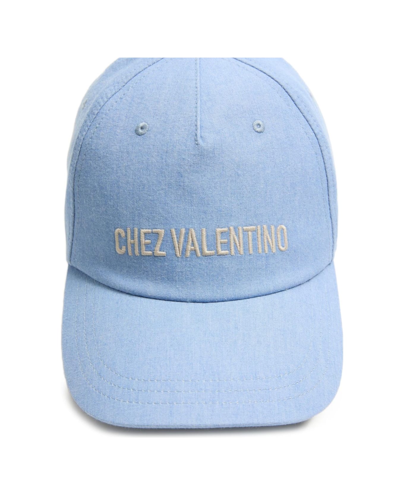 Valentino Garavani Chez Valentino Baseball Cap - Clear Blue