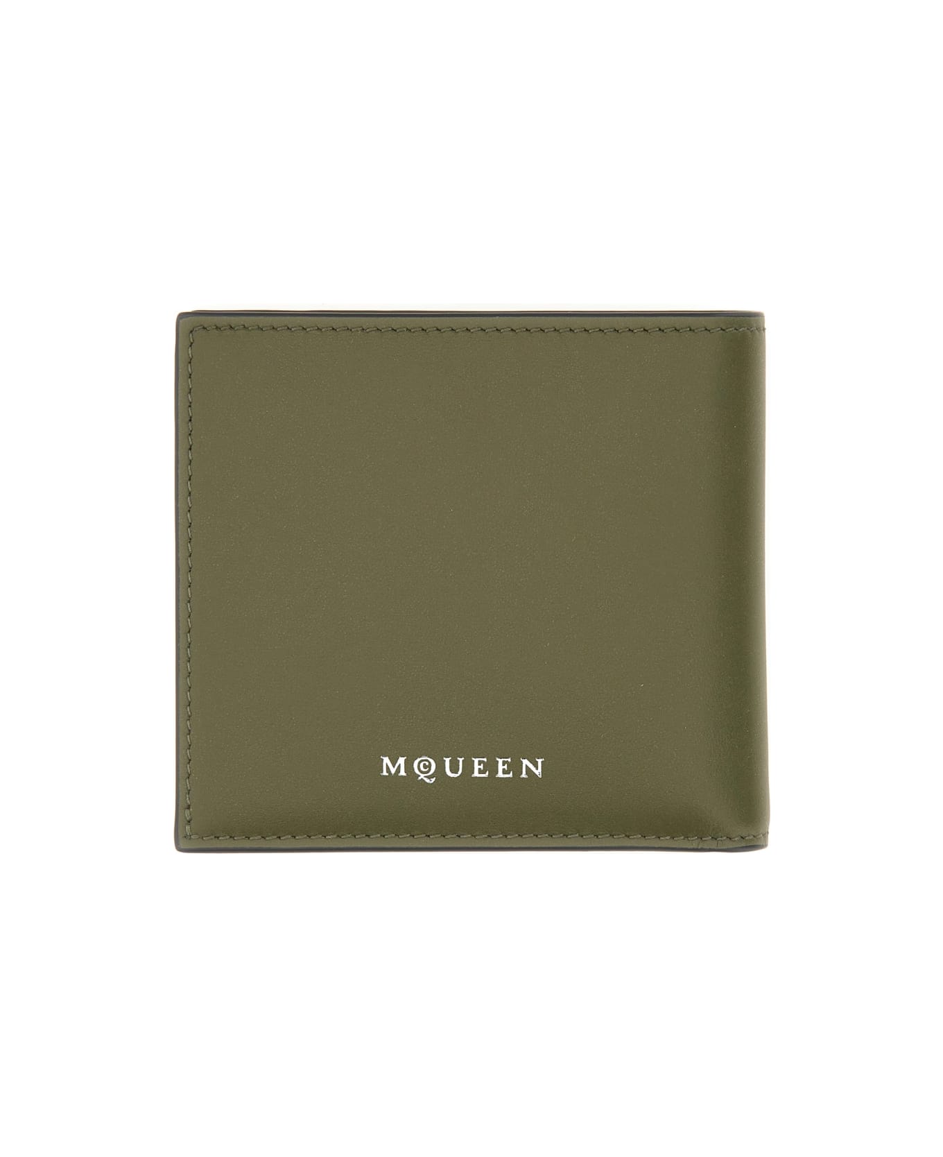 Alexander McQueen Bifold Wallet "the Skull" - BROWN