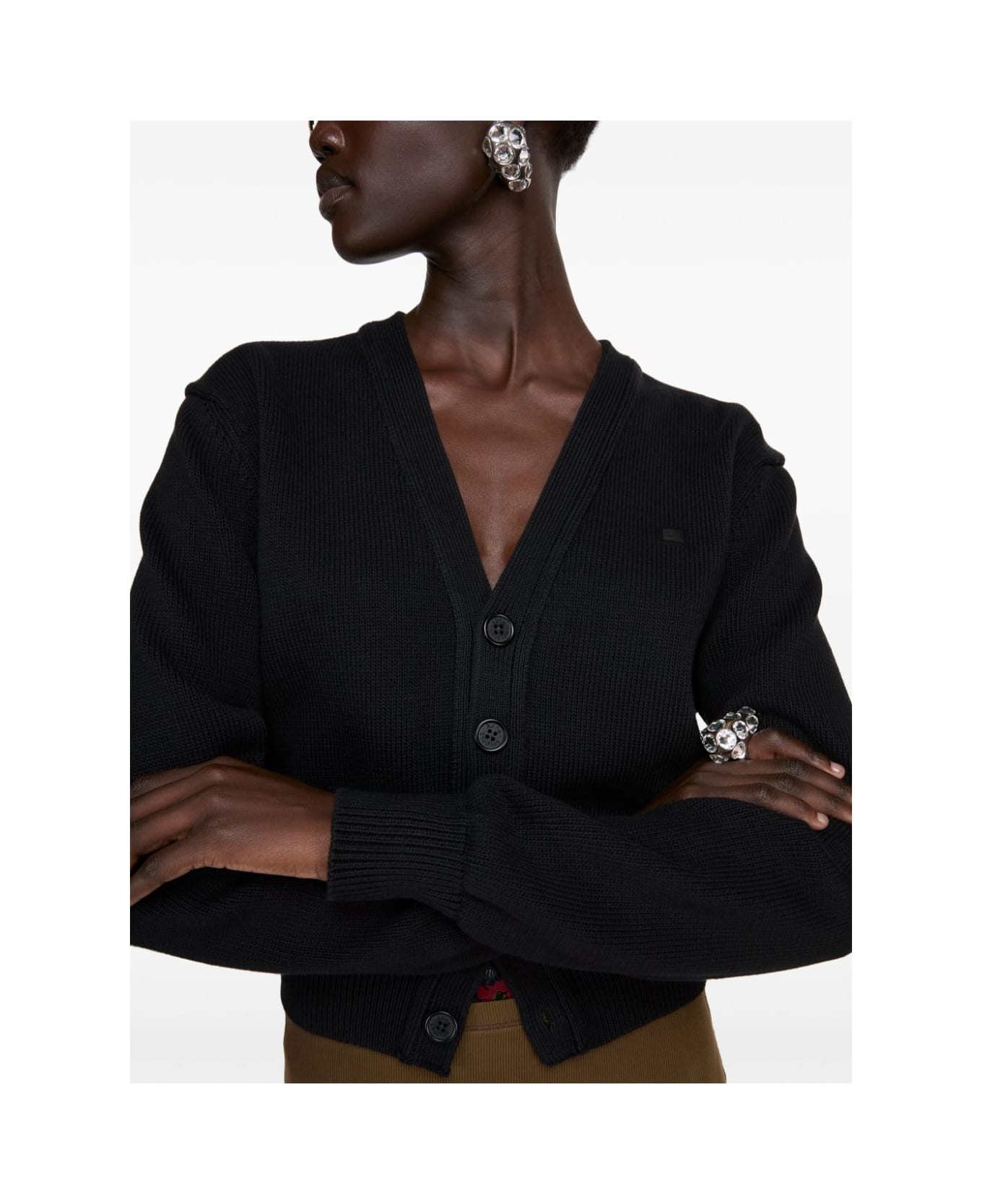 Acne Studios Cotton Cardigan - Black