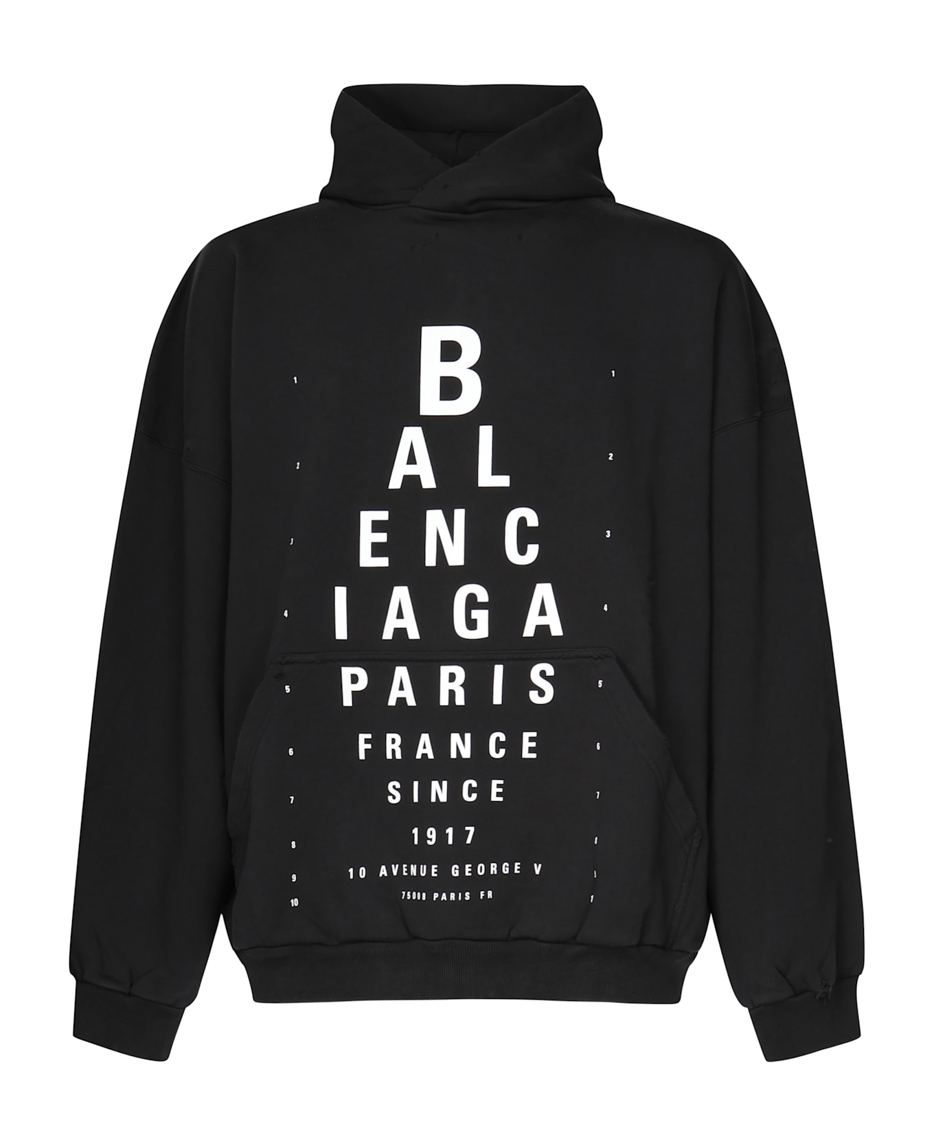 Balenciaga 
optical
 Hoodie - Black