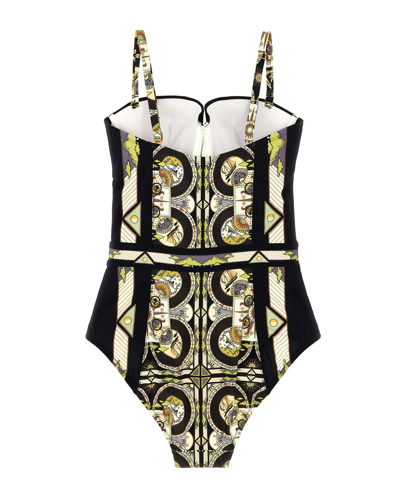 Tory Burch One-piece Swimsuit With All-over Print - Multicolor