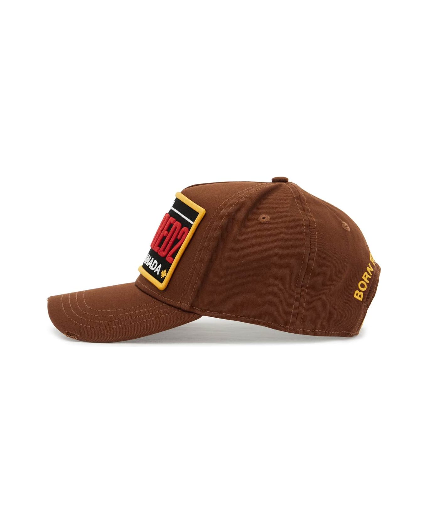 Dsquared2 Baseball Cap With Logo Patch - NOCCIOLA (Brown)