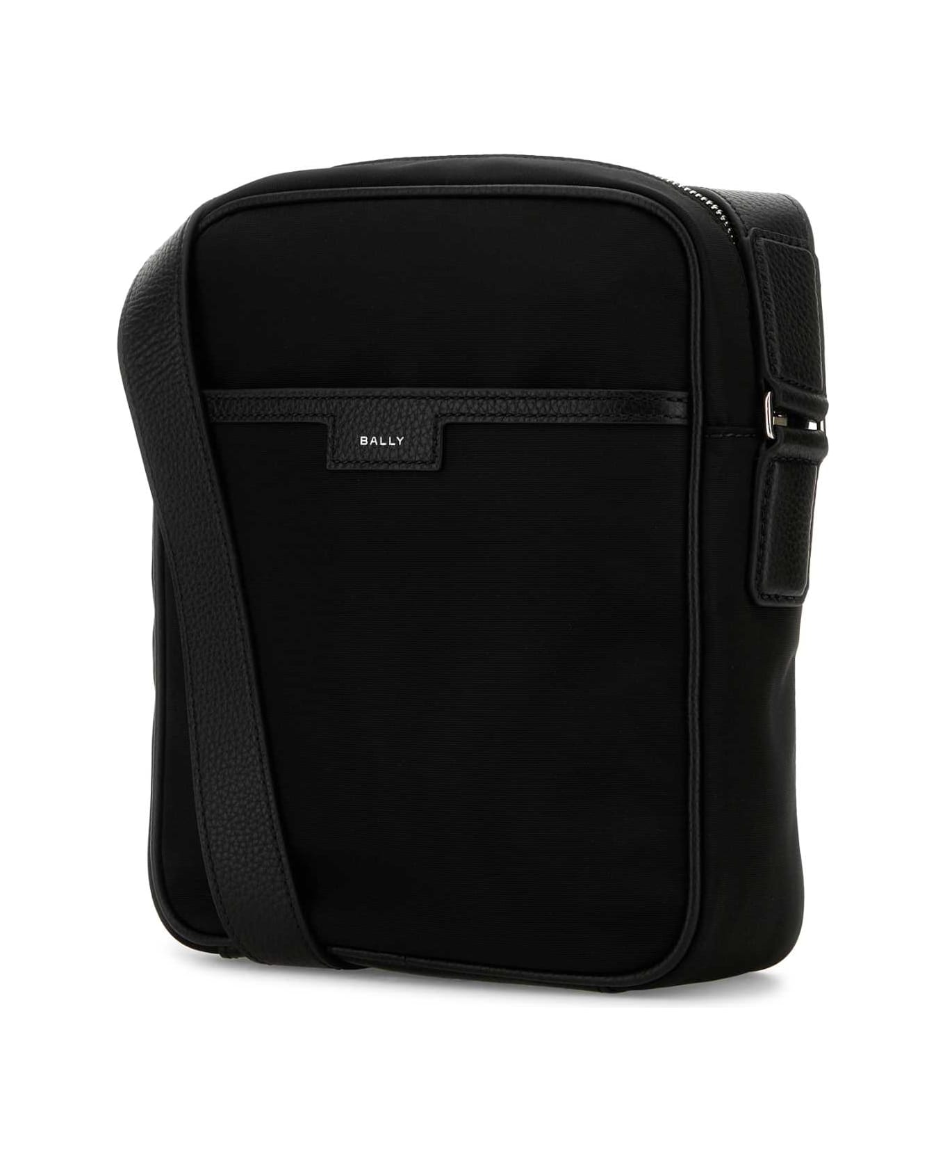 Bally Black Fabric Crossbody Bag - Black
