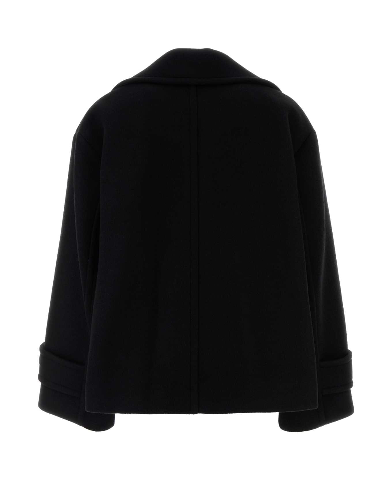Chloé Black Wool Blend Coat - BLACK
