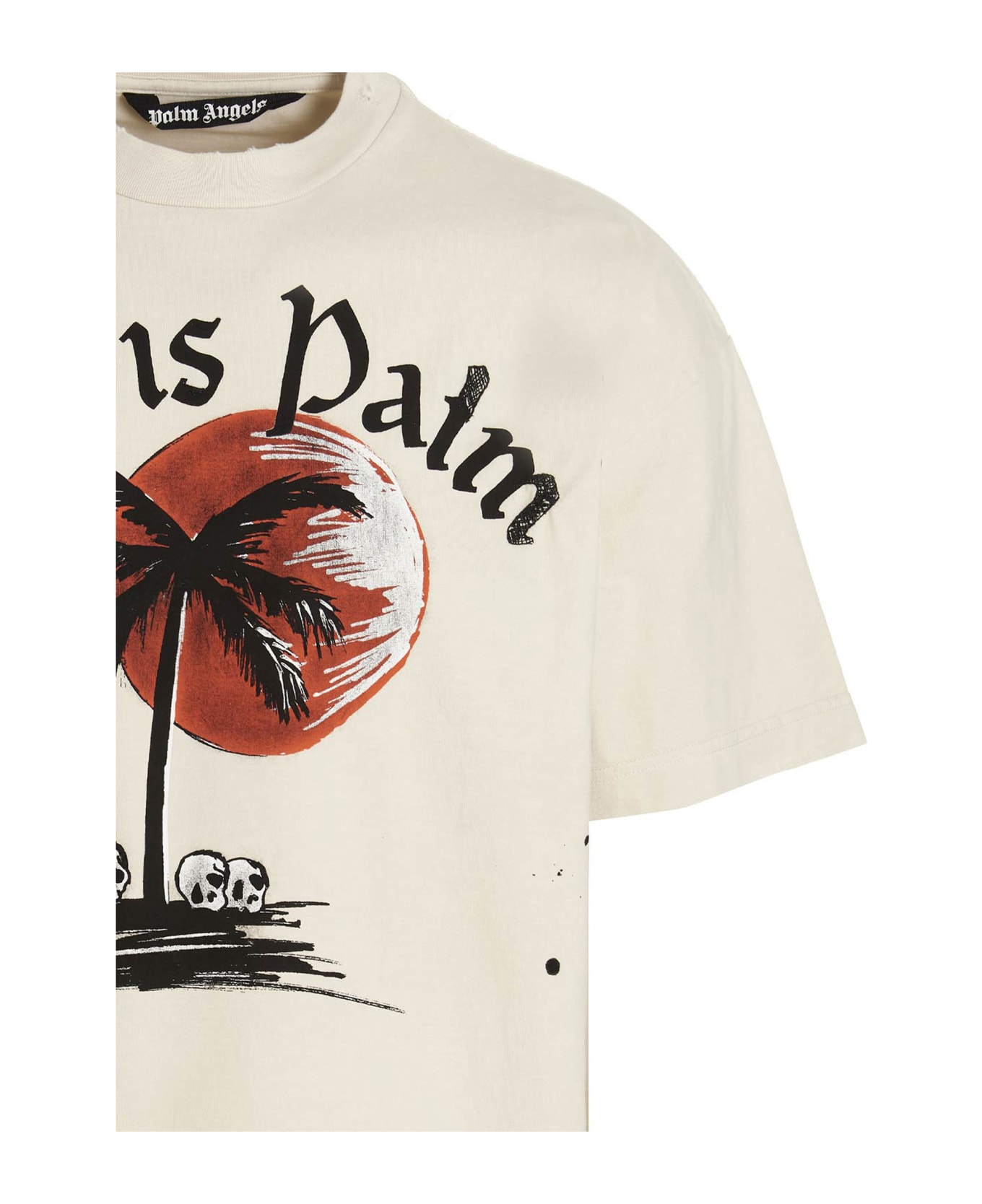Palm Angels 'gd Sunset' T-shirt - Beige