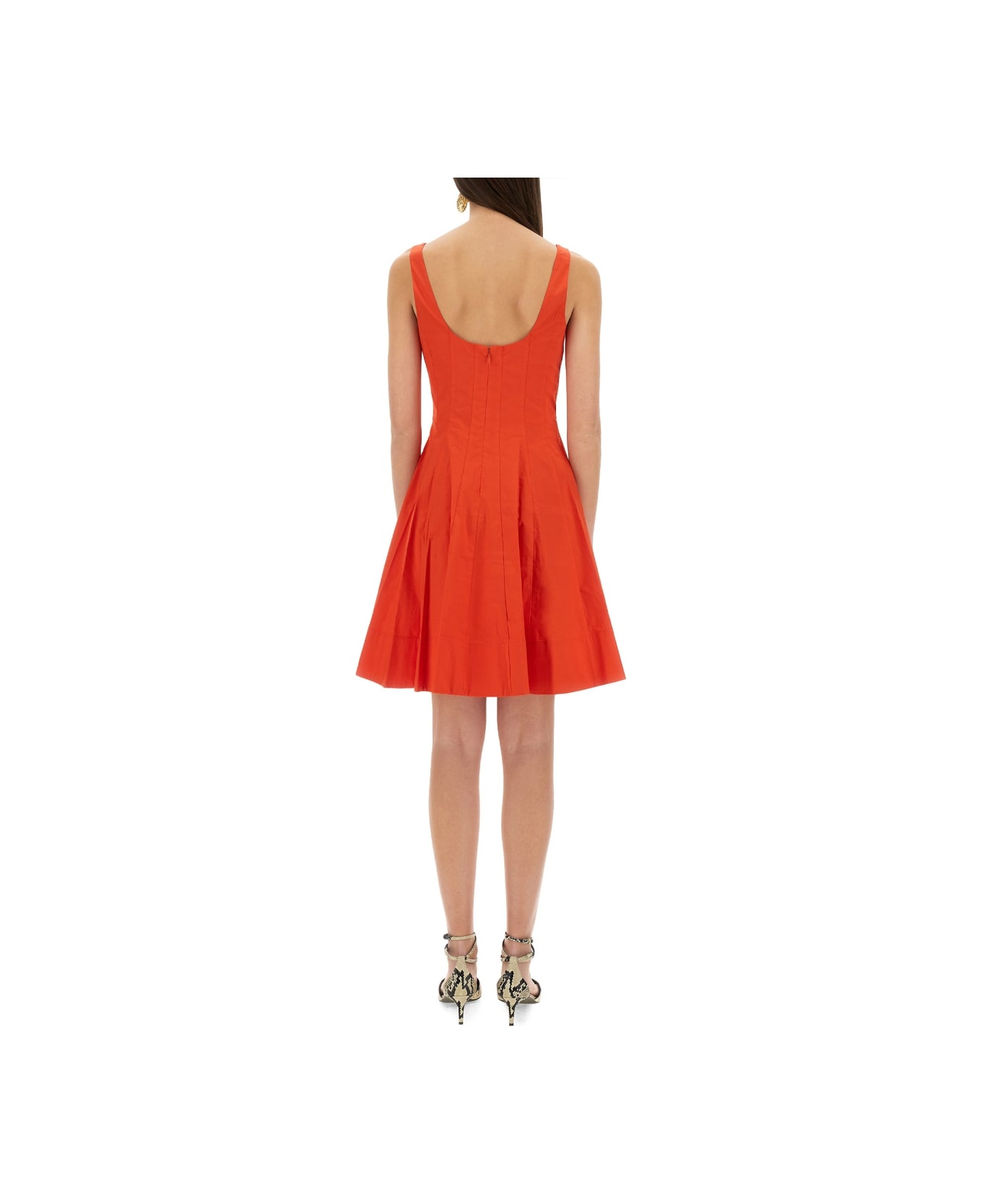 STAUD Mini Dress "wells" - RED