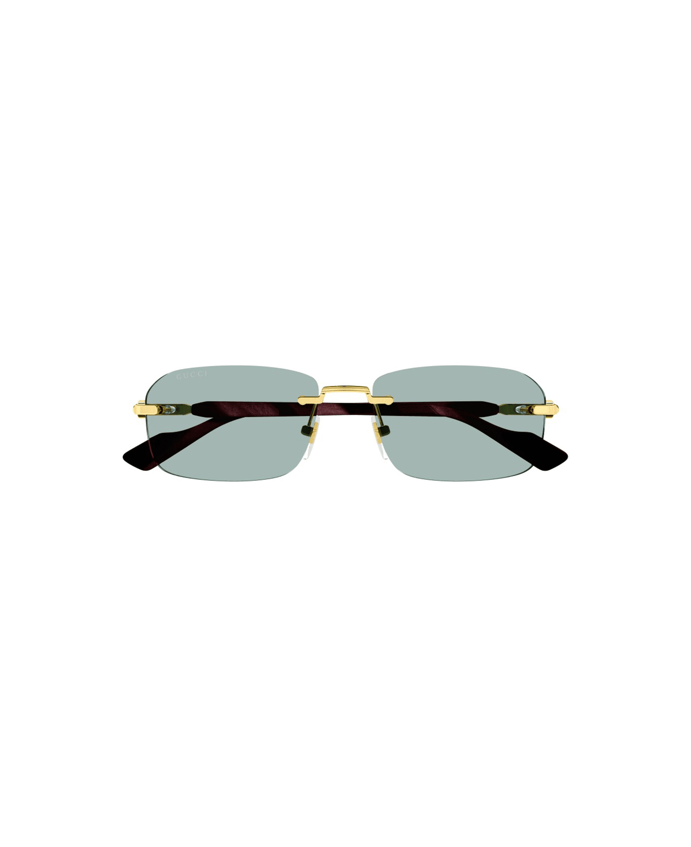 Gucci Eyewear GG1221S Sunglasses - Gold Burgundy Green サングラス