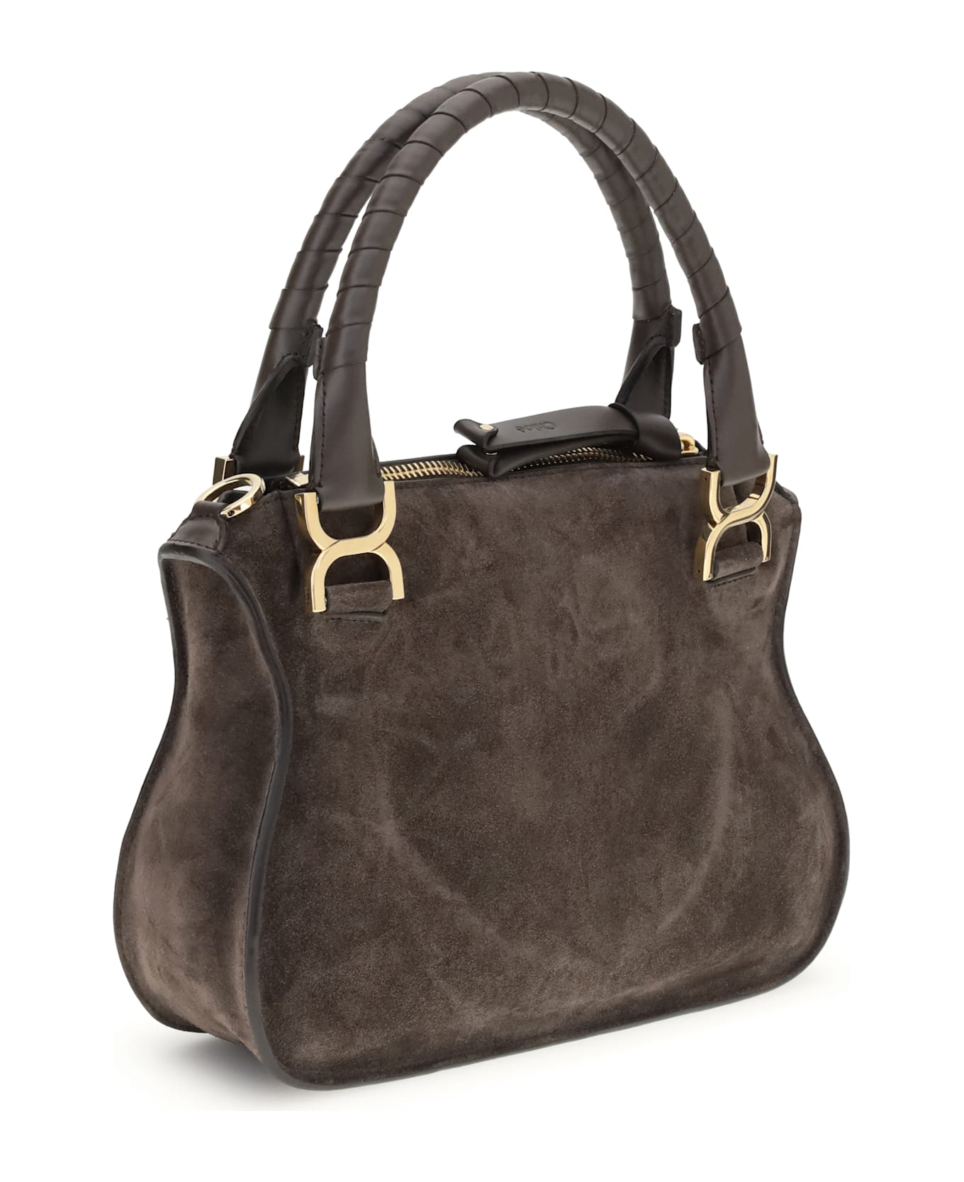 Chloé Small Suede Shoulder Bag - BROWN