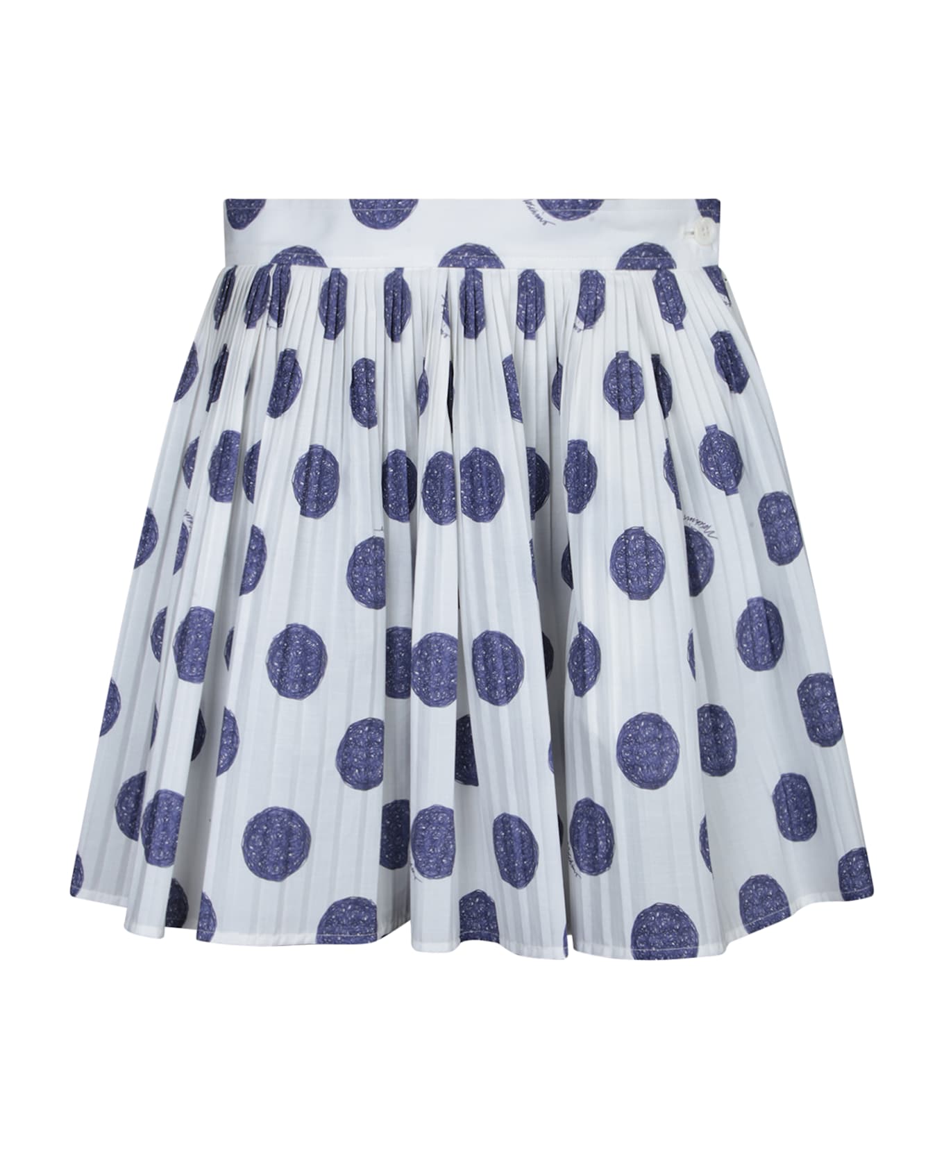 Moschino Pleated Skirt - WHITE