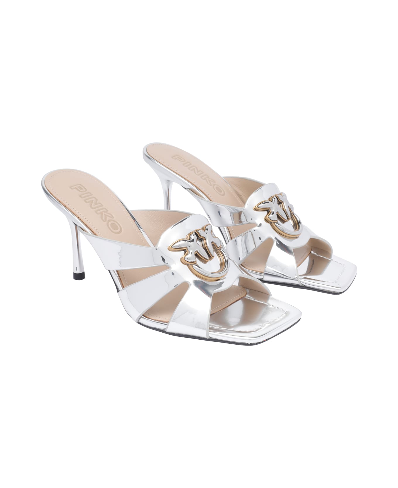 Pinko Lisa Pump Sandals - Silver