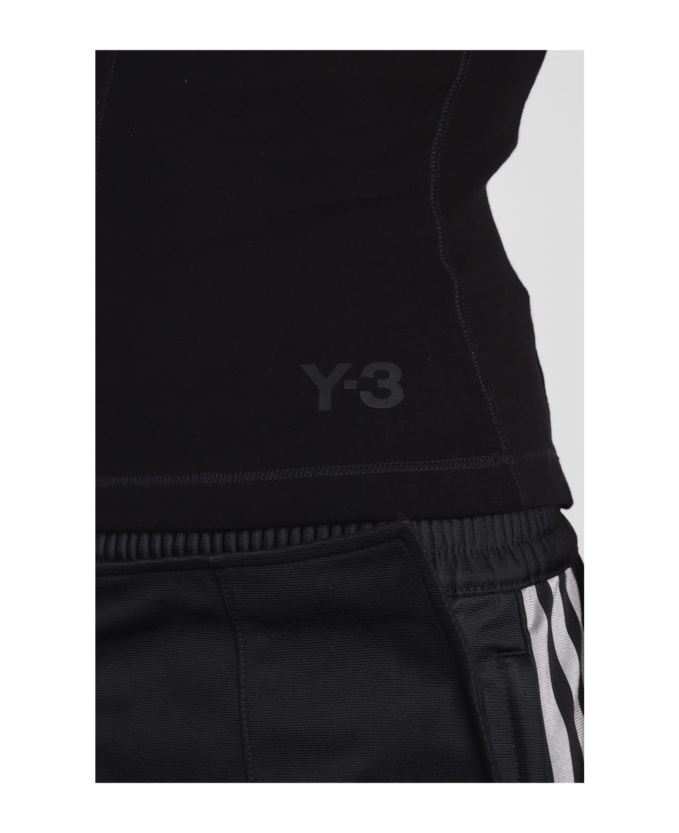 Y-3 T-shirt In Black Cotton - Black