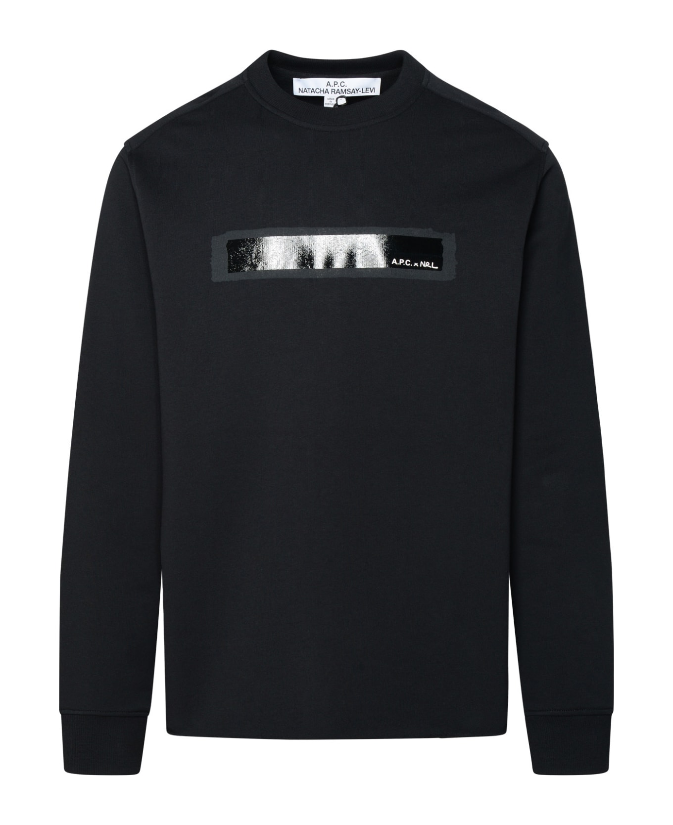 A.P.C. Black Cotton Sweatshirt - Black