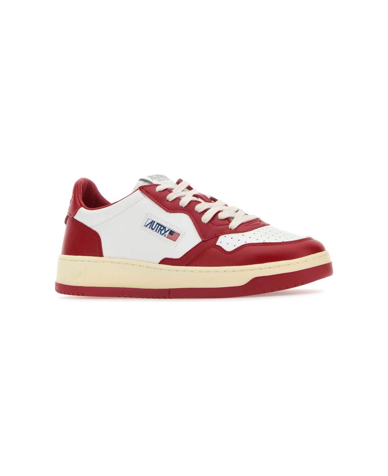 Autry Two-tone Leather Medalist Sneakers - WB02