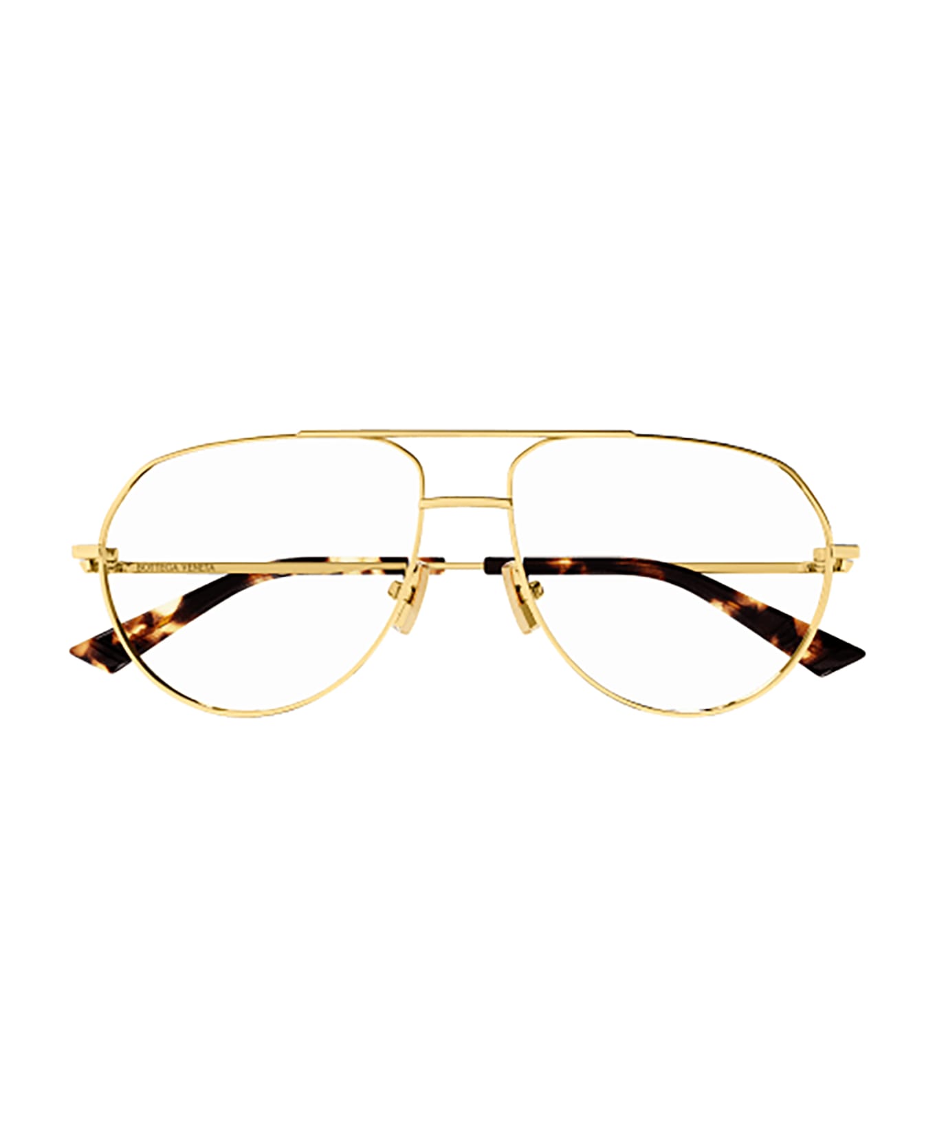 Bottega Veneta Eyewear Bv1302o Glasses - 001 gold gold transparent