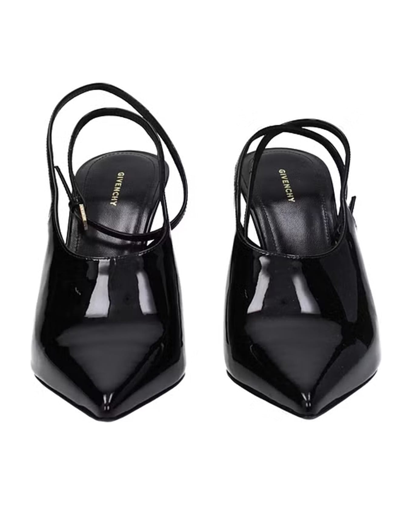 Givenchy Leather Slingback Pumps - Black