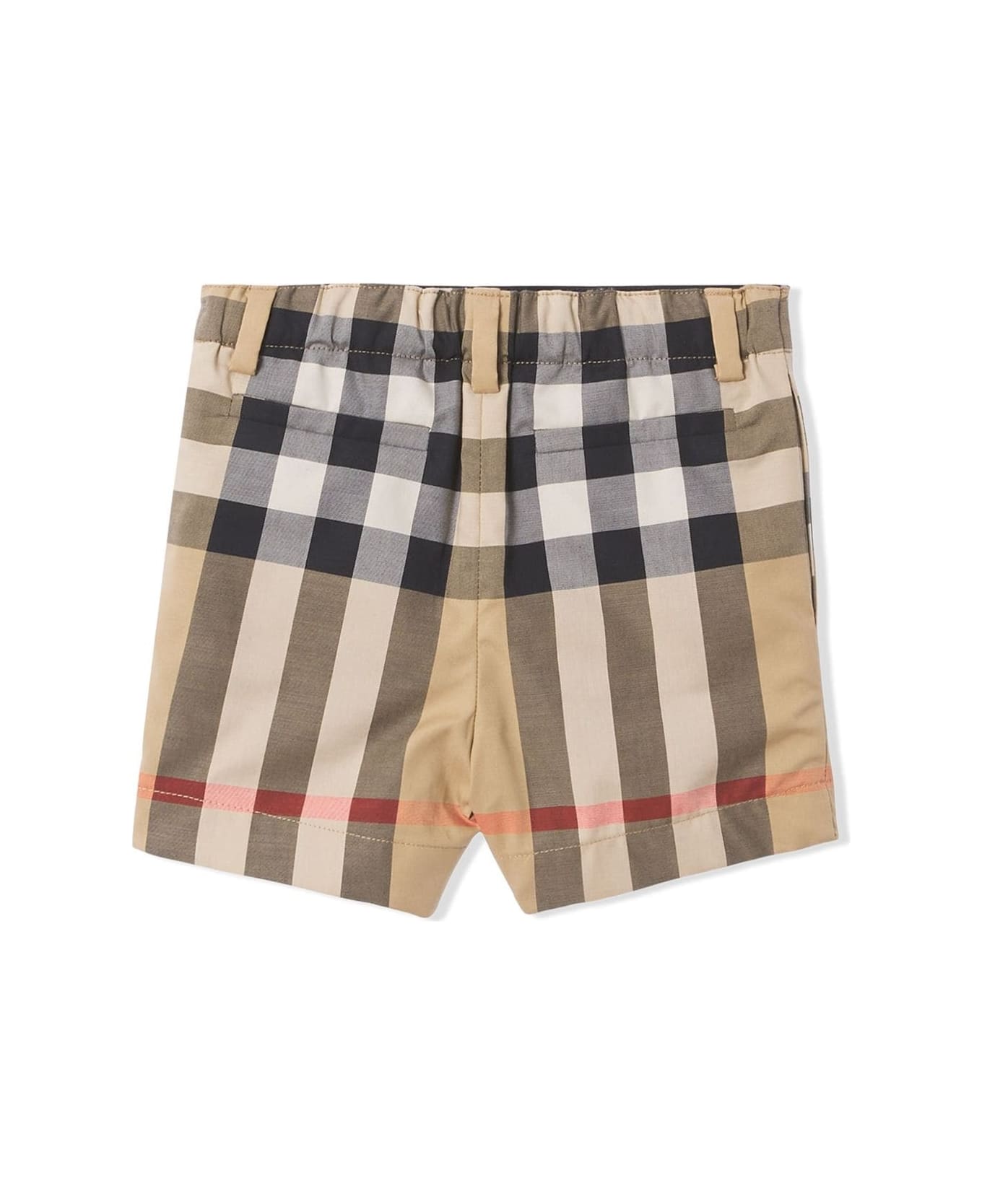 Burberry Boys Vintage Check Cotton Shorts - Beige