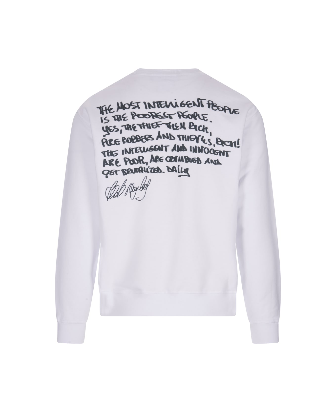 Dsquared2 Bob Marley Cool Sweatshirt - Bianco