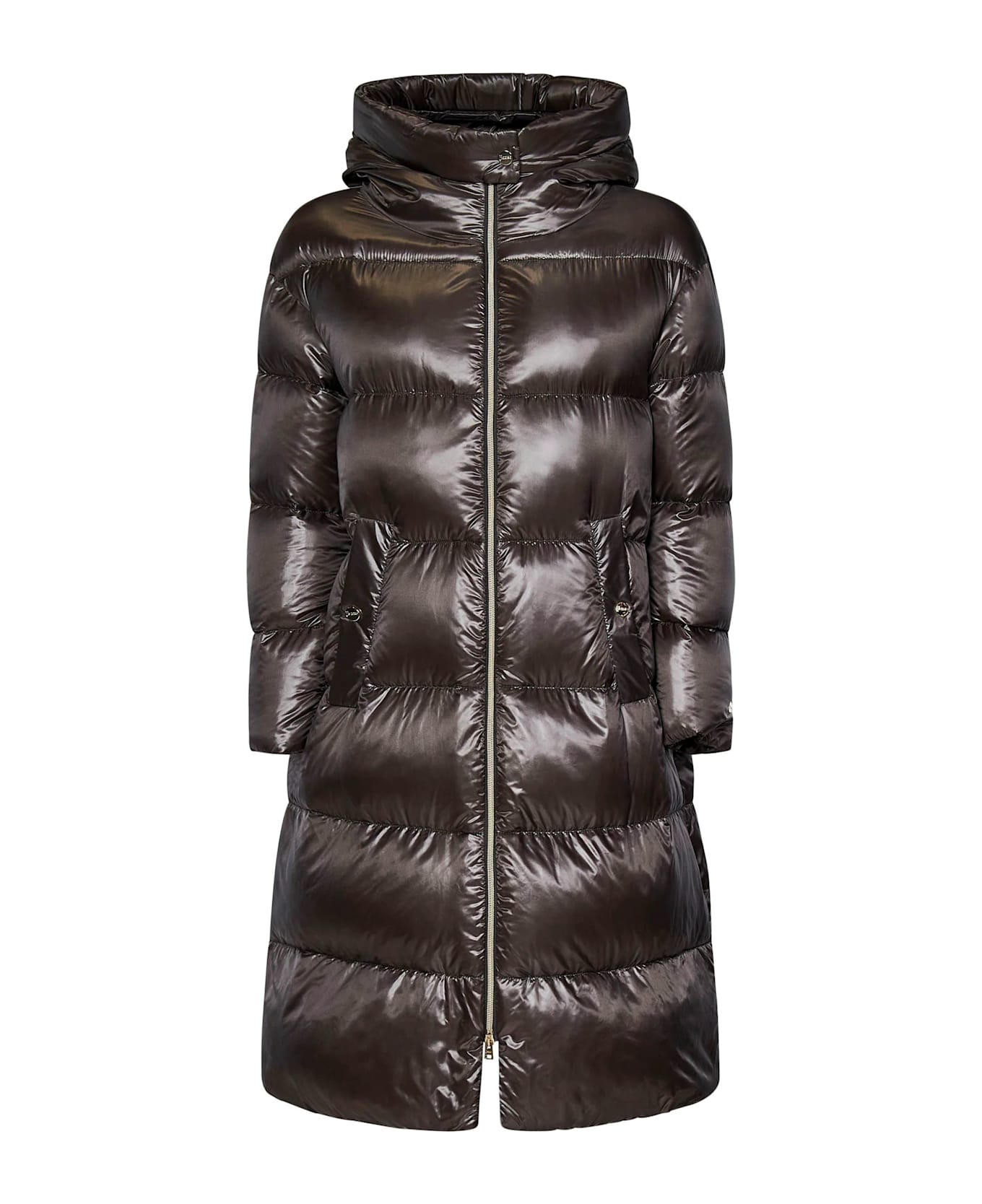 Herno Parka In Brown Ultralight Nylon - MARRONE SCURO