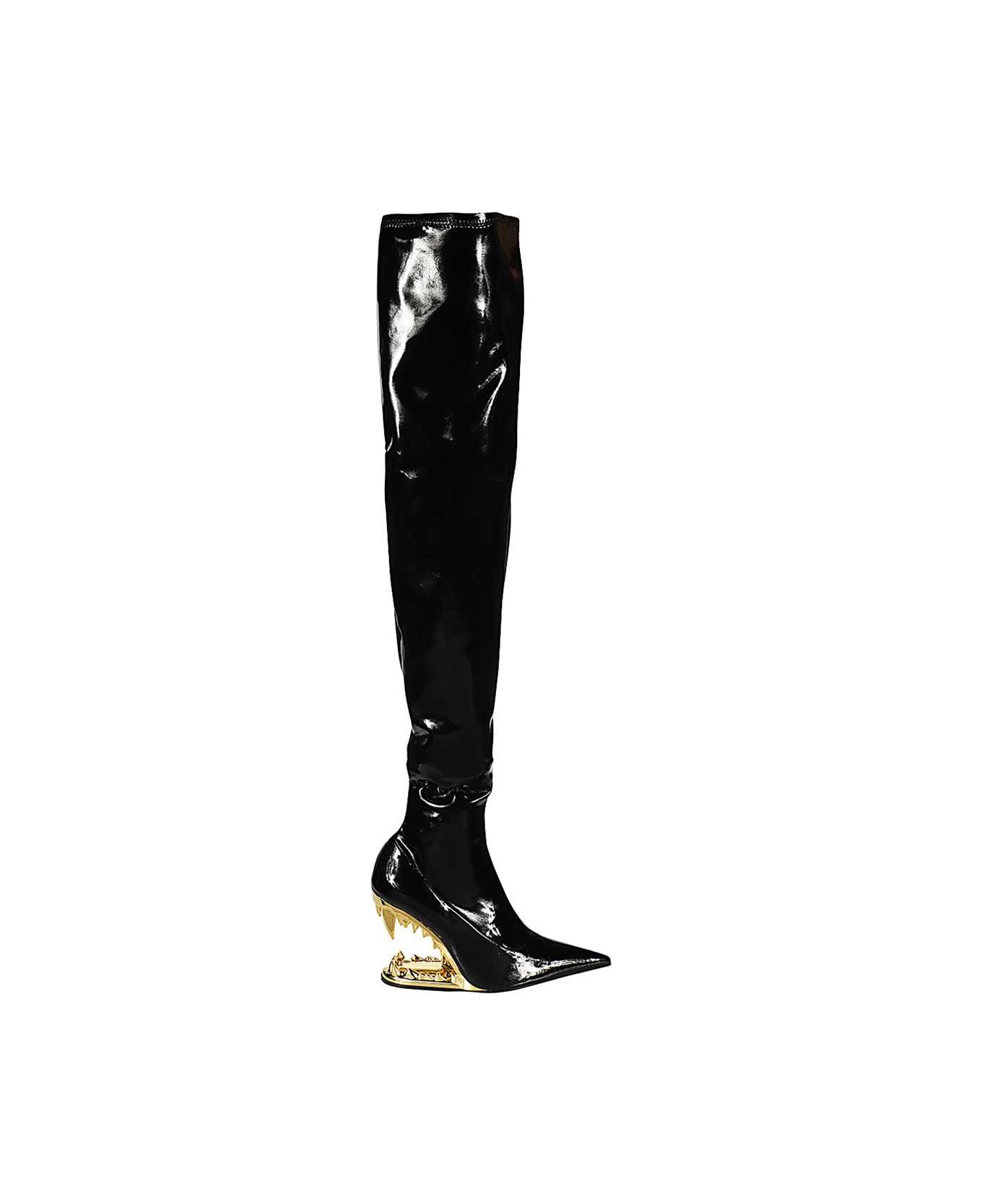 GCDS Over-the-knee Boots - black