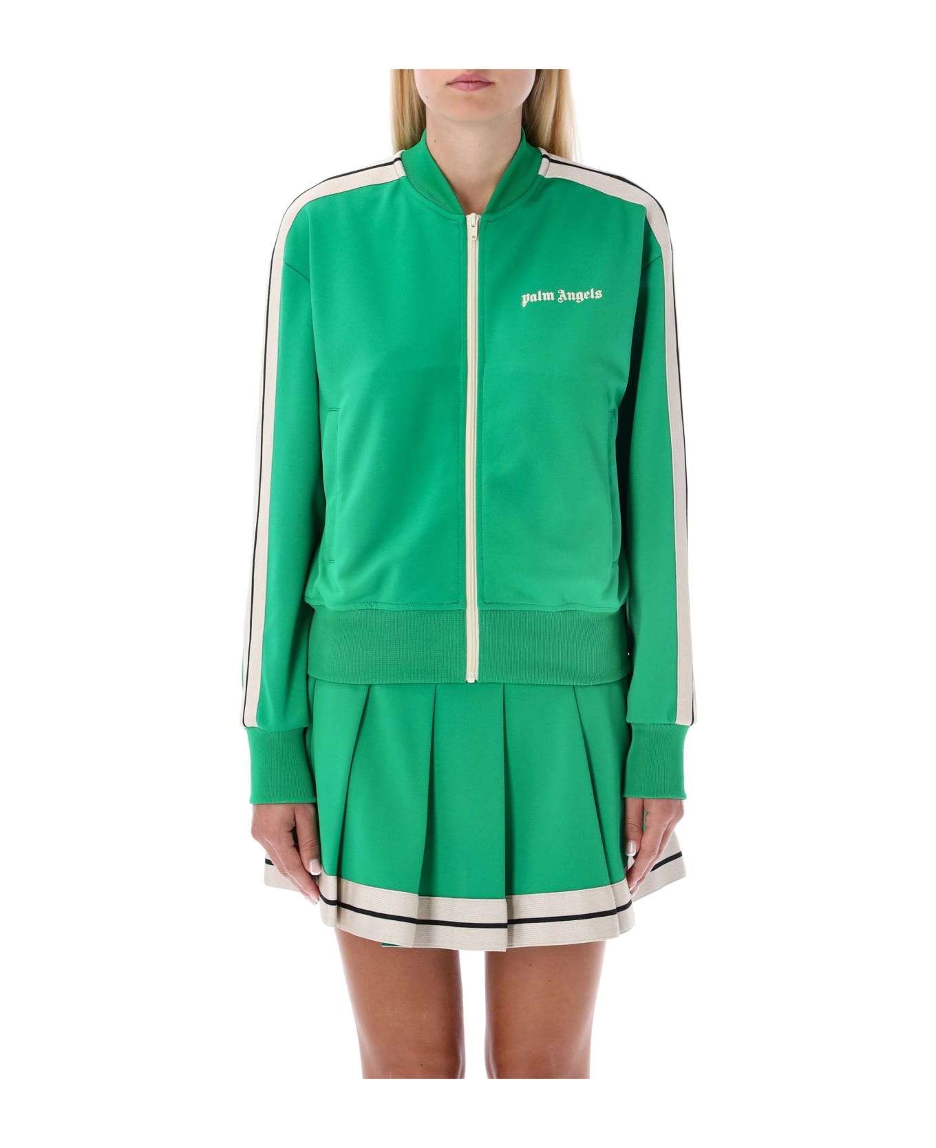 Palm Angels Bomber Track Jacket - GREEN